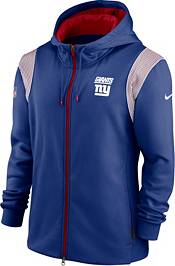 Nike Men's New York Giants Sideline Therma-FIT Full-Zip Blue Hoodie product image