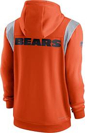 Nike Men's Chicago Bears Sideline Therma-FIT Full-Zip Orange Hoodie product image