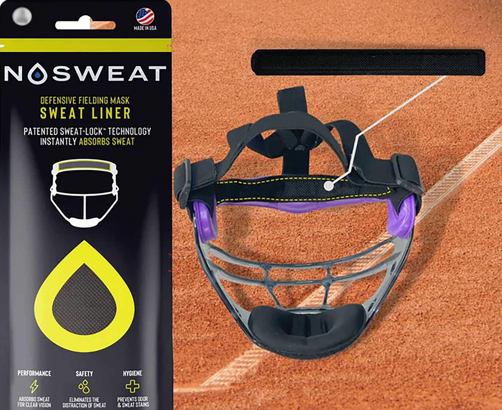 Dick's Sporting Goods NoSweat Softball Fielder's Face Guard Liners