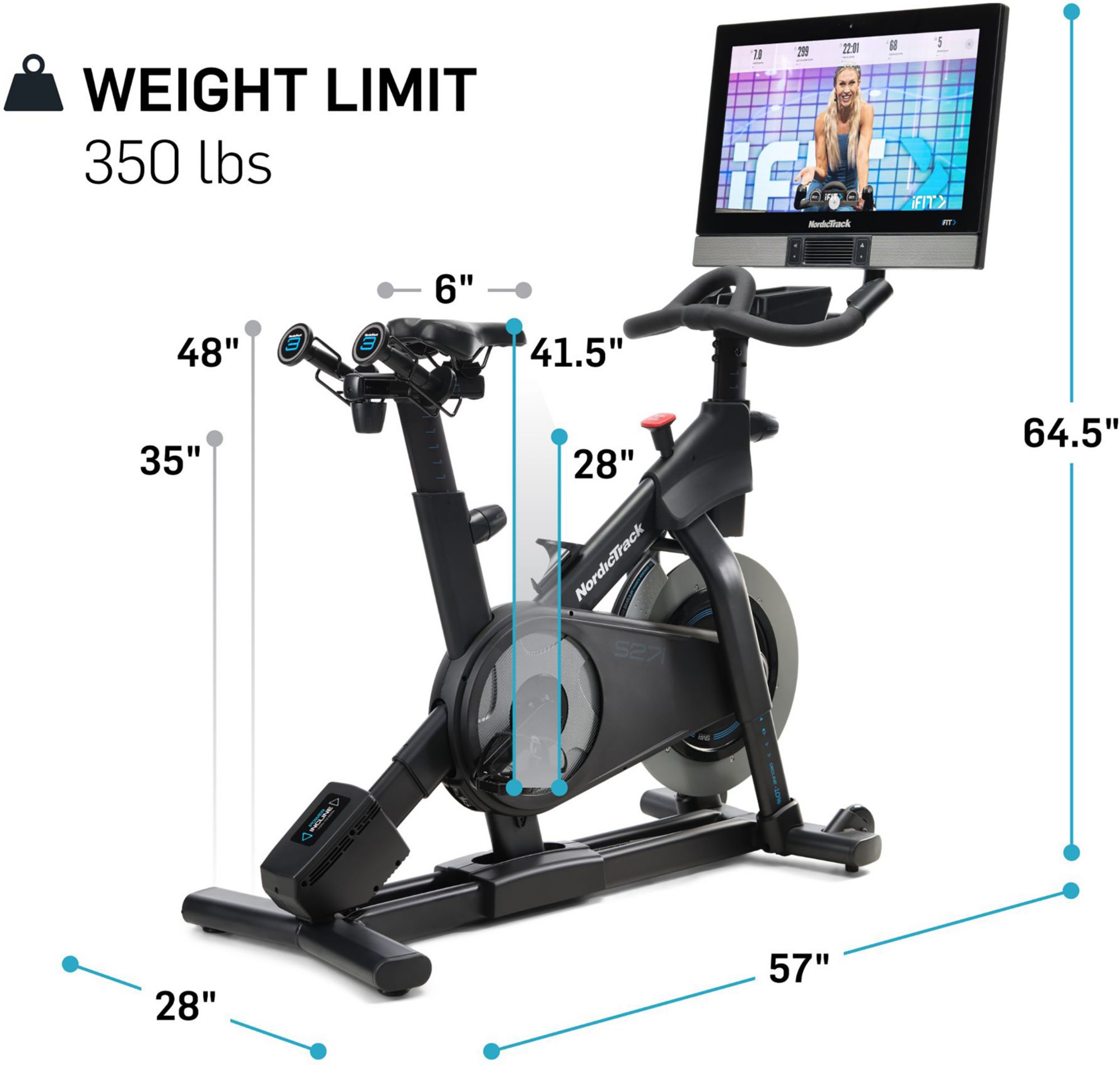 NordicTrack Commercial S27i Studio Cycle product image