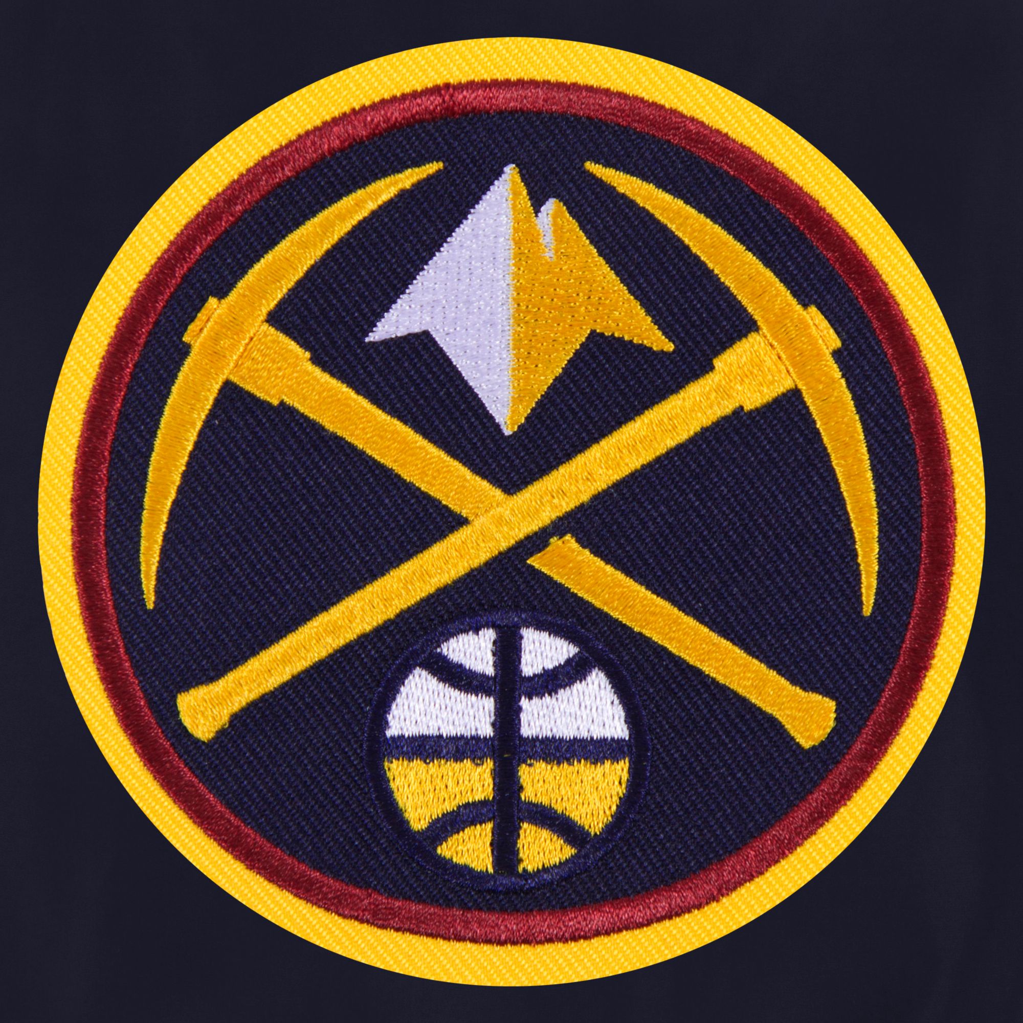 JH Design Men's Denver Nuggets Navy Bomber Jacket product image