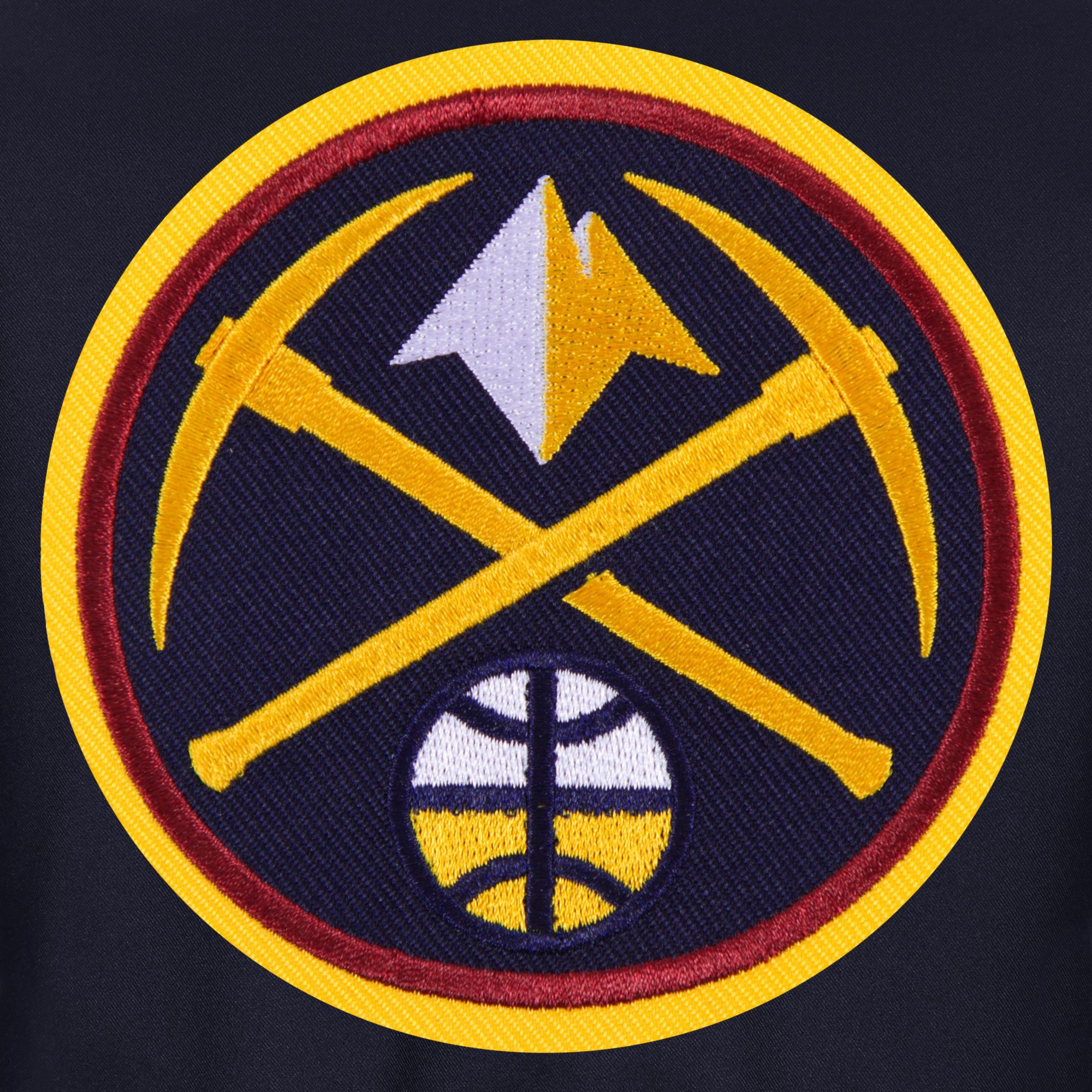 JH Design Men's Denver Nuggets Navy Twill Jacket product image