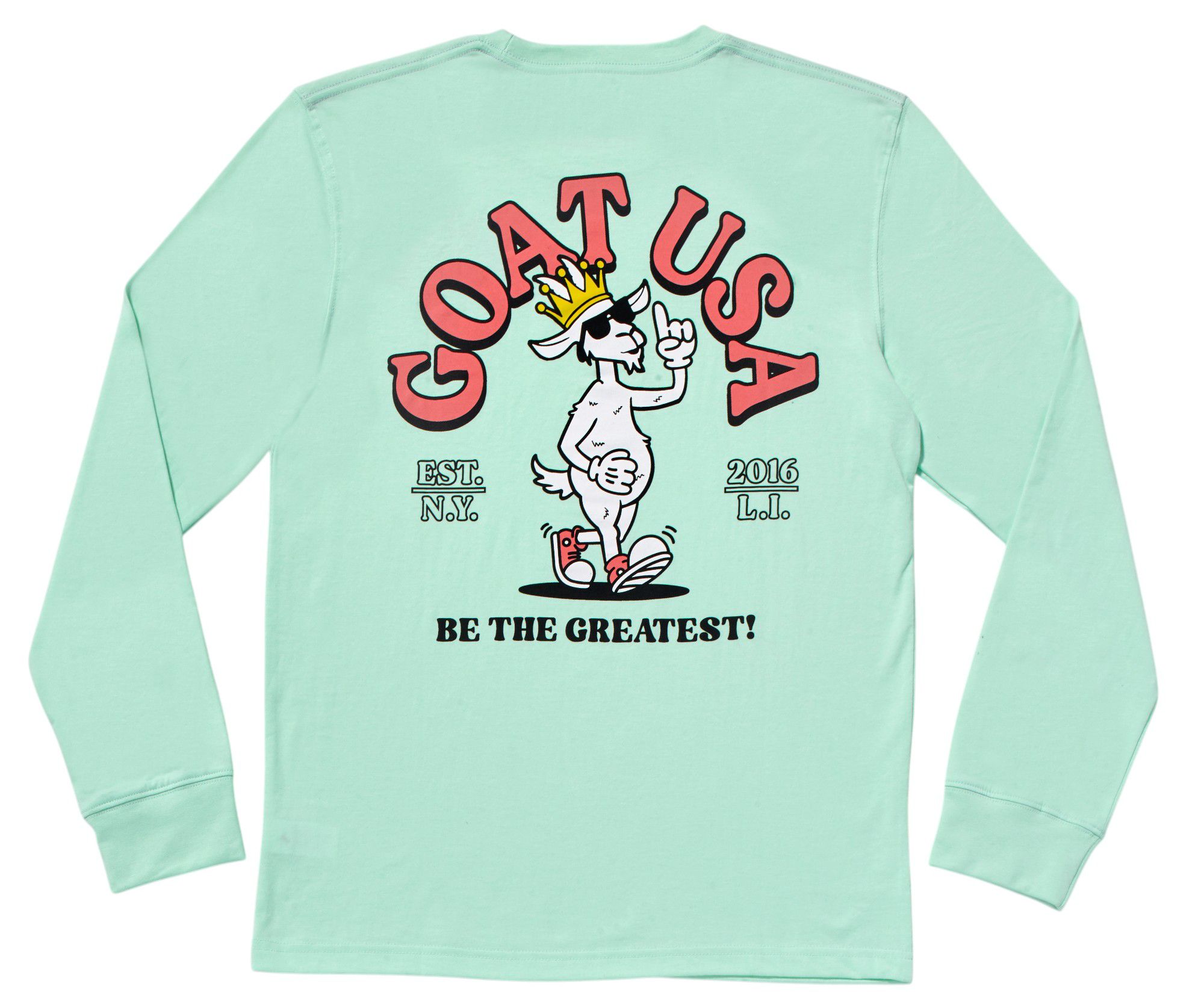 GOAT USA Number 1 Graphic Long Sleeve T Shirt - Adult product image