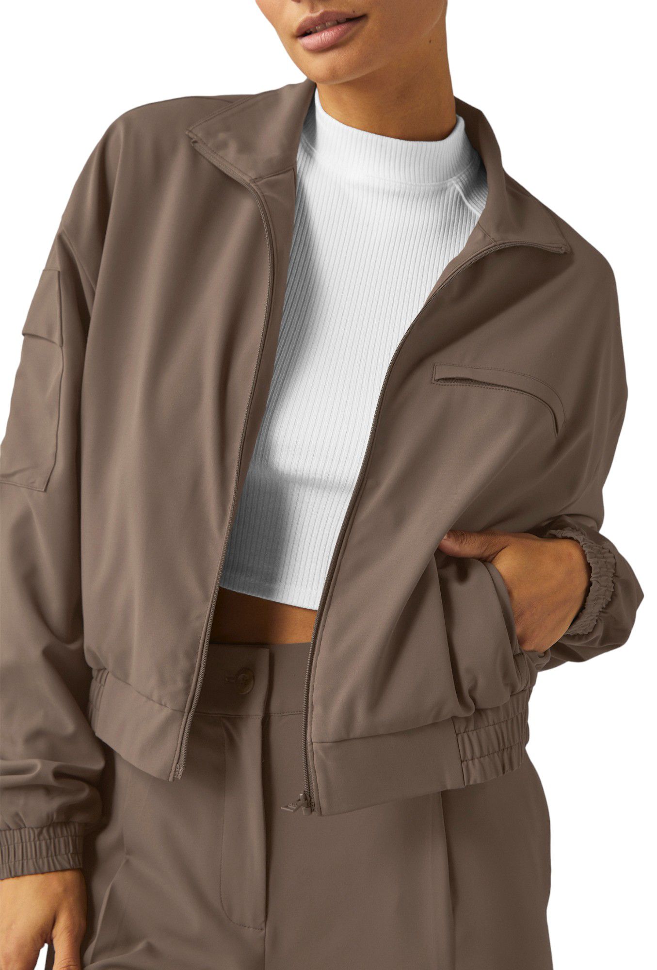 Beyond Yoga Women's Status Pocket Cropped Jacket product image