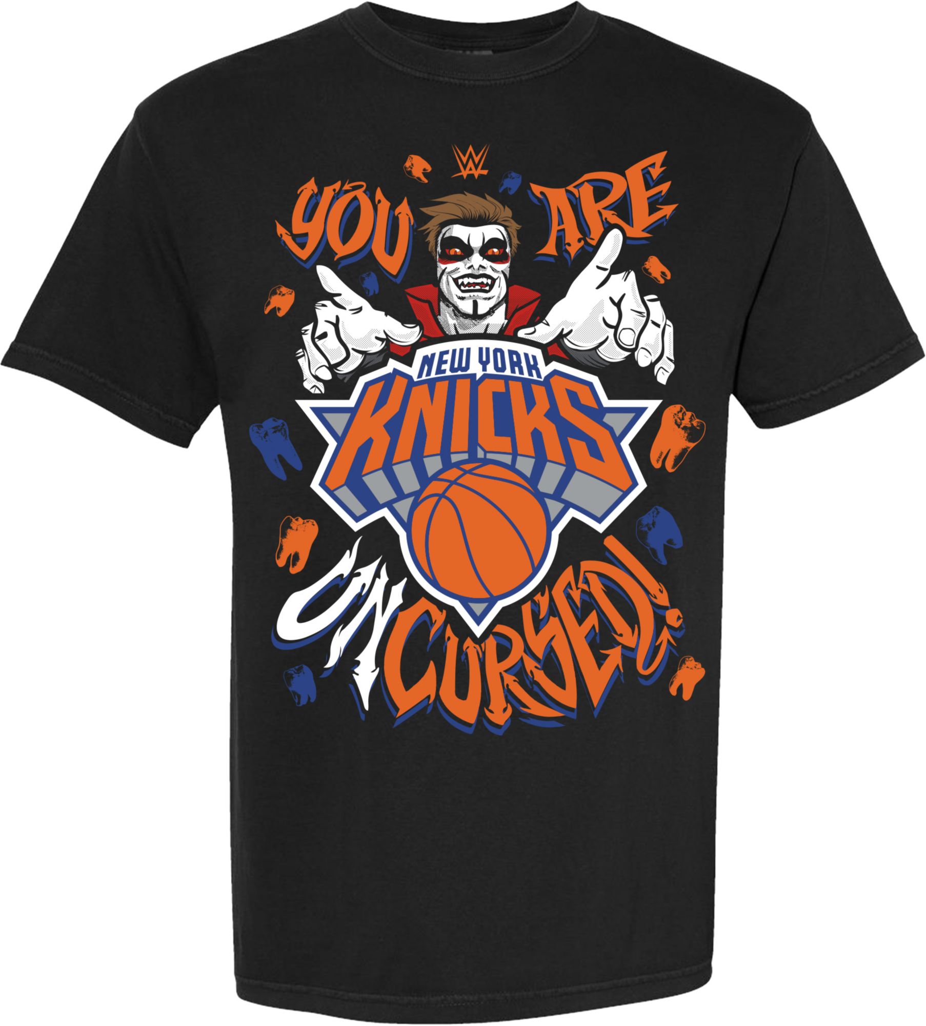 Something Inked Adult New York Knicks x WWE Danhausen T-Shirt product image