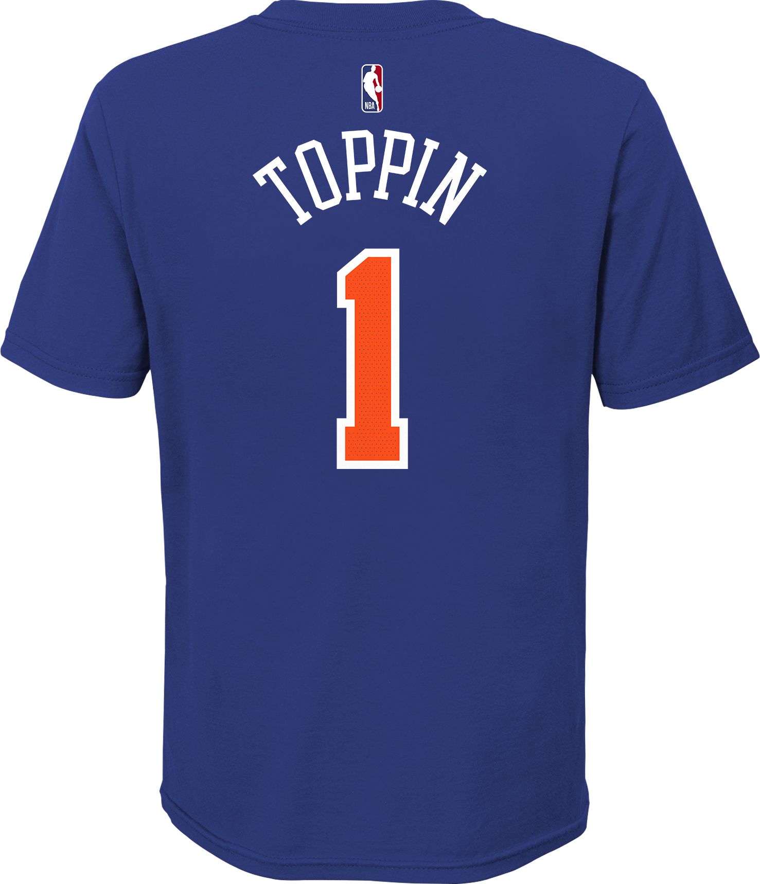 Nike Youth New York Knicks Obi Toppin #1 Blue Cotton T-Shirt product image