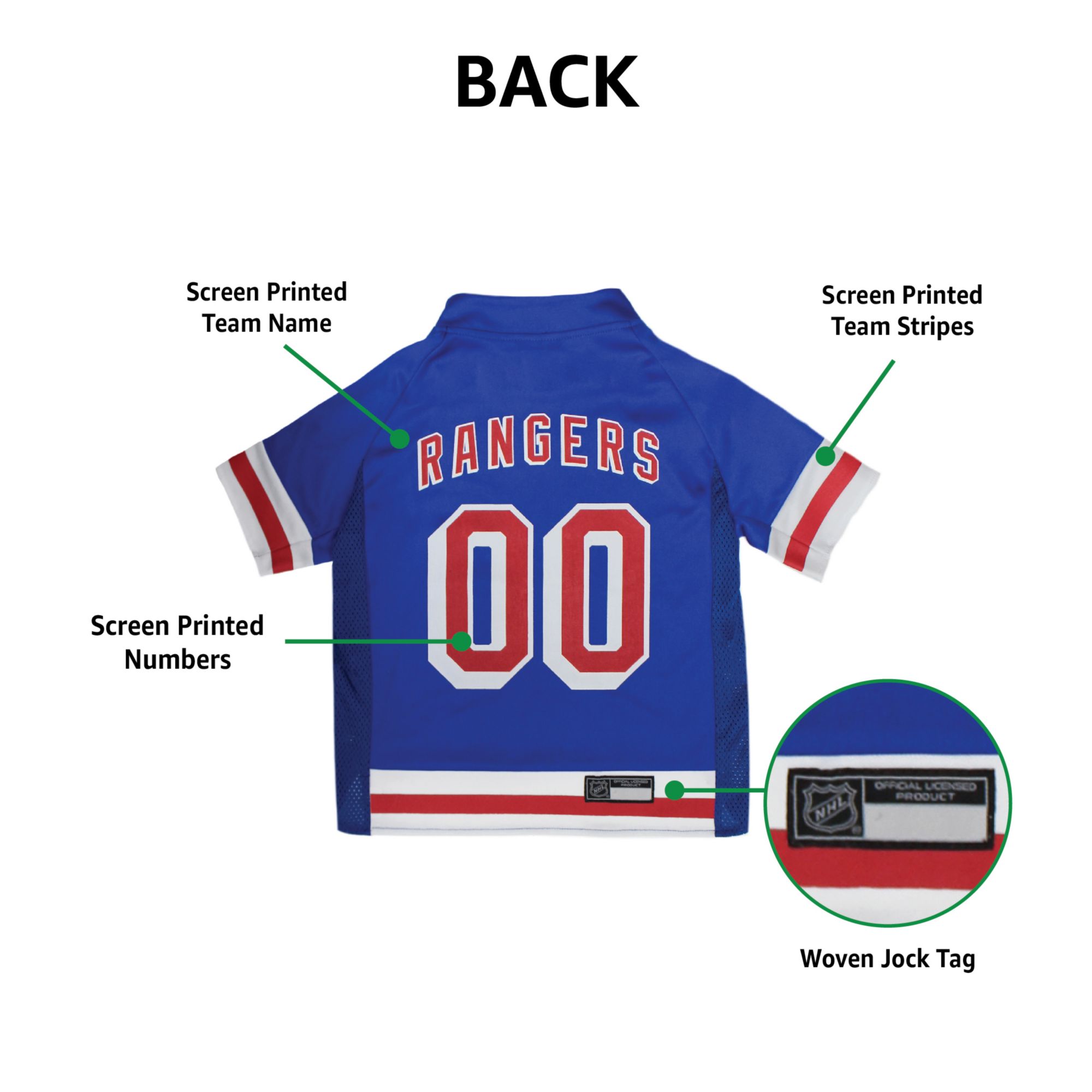 Pets First NHL New York Rangers Pet Jersey product image