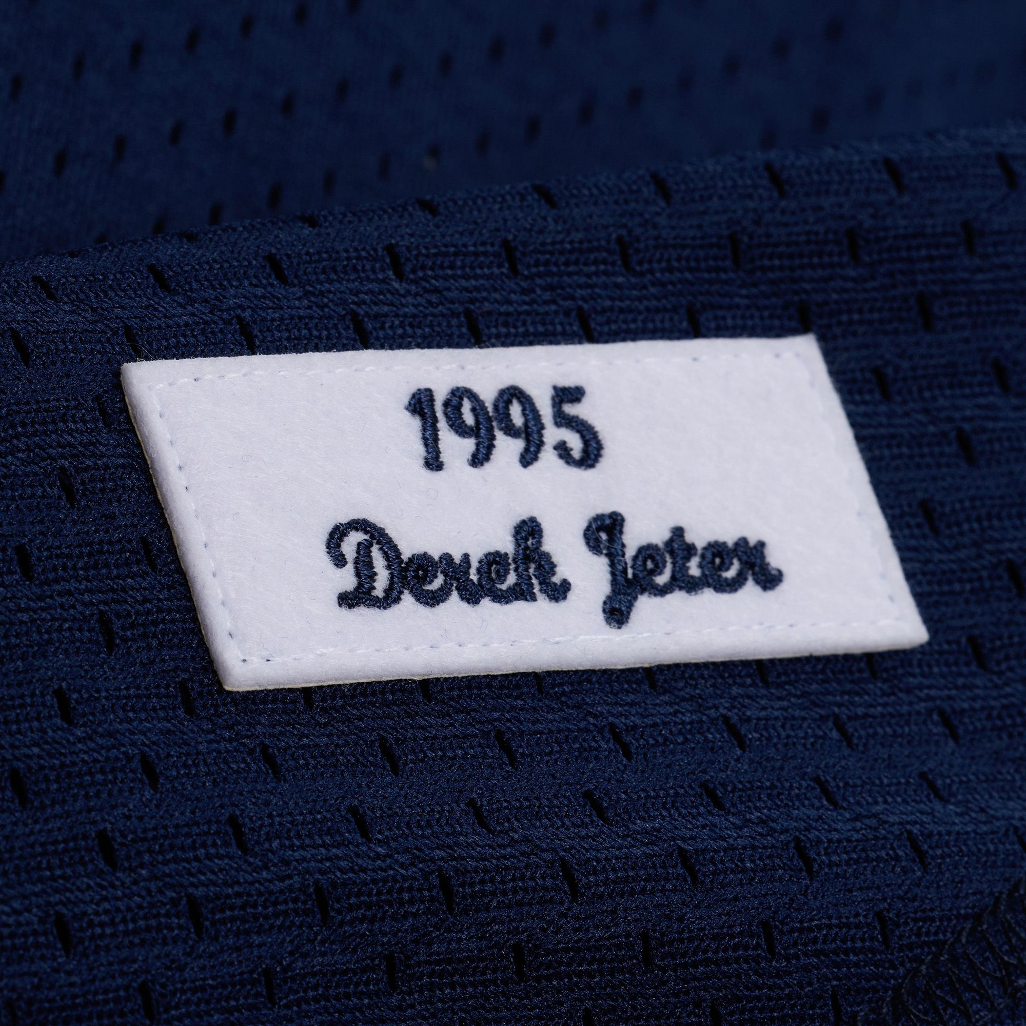 Mitchell & Ness Men's Derek Jeter #2 Navy Cooperstown Alternate Mesh Batting Practice Jersey product image