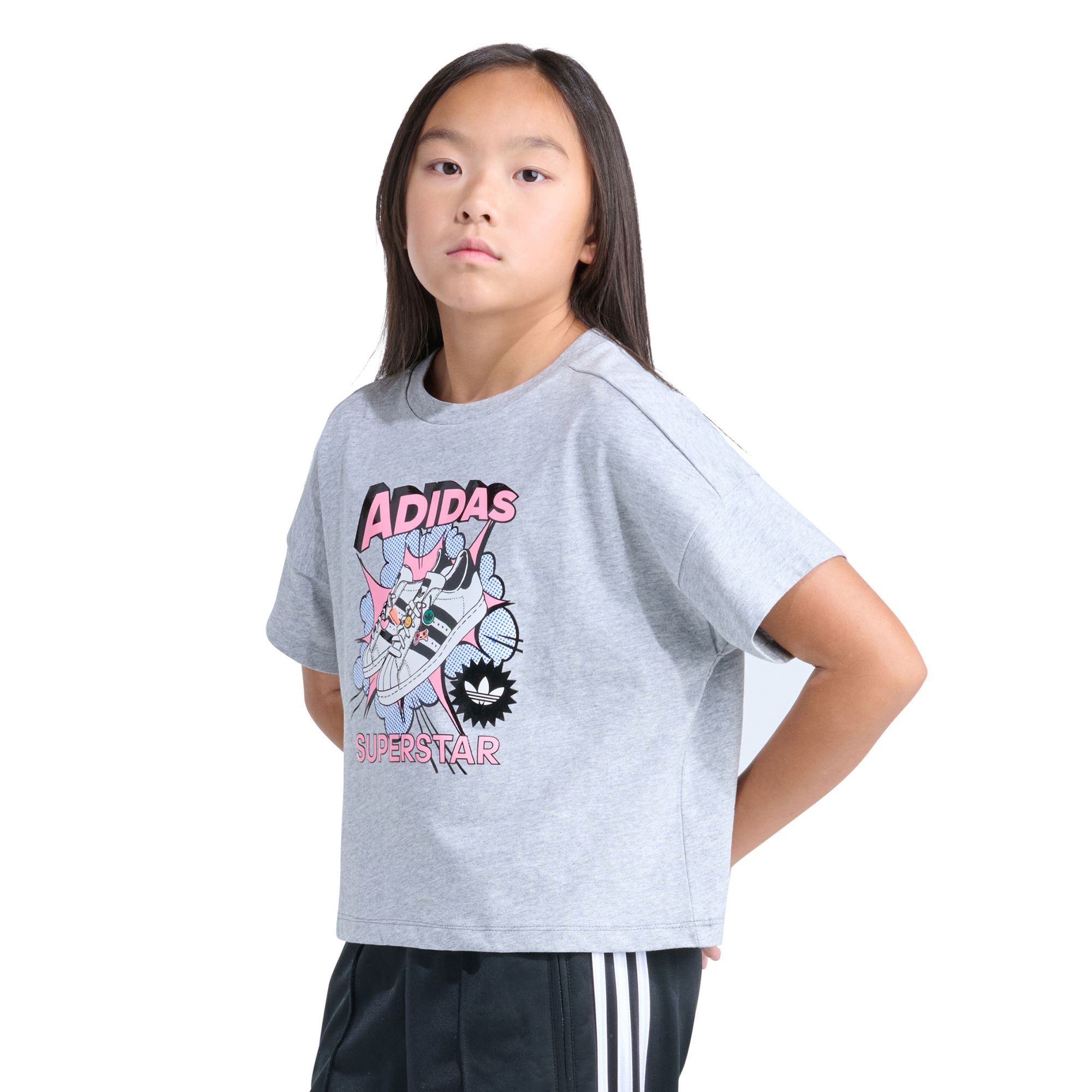 adidas Kids' Superstar Heather Graphic Tee product image