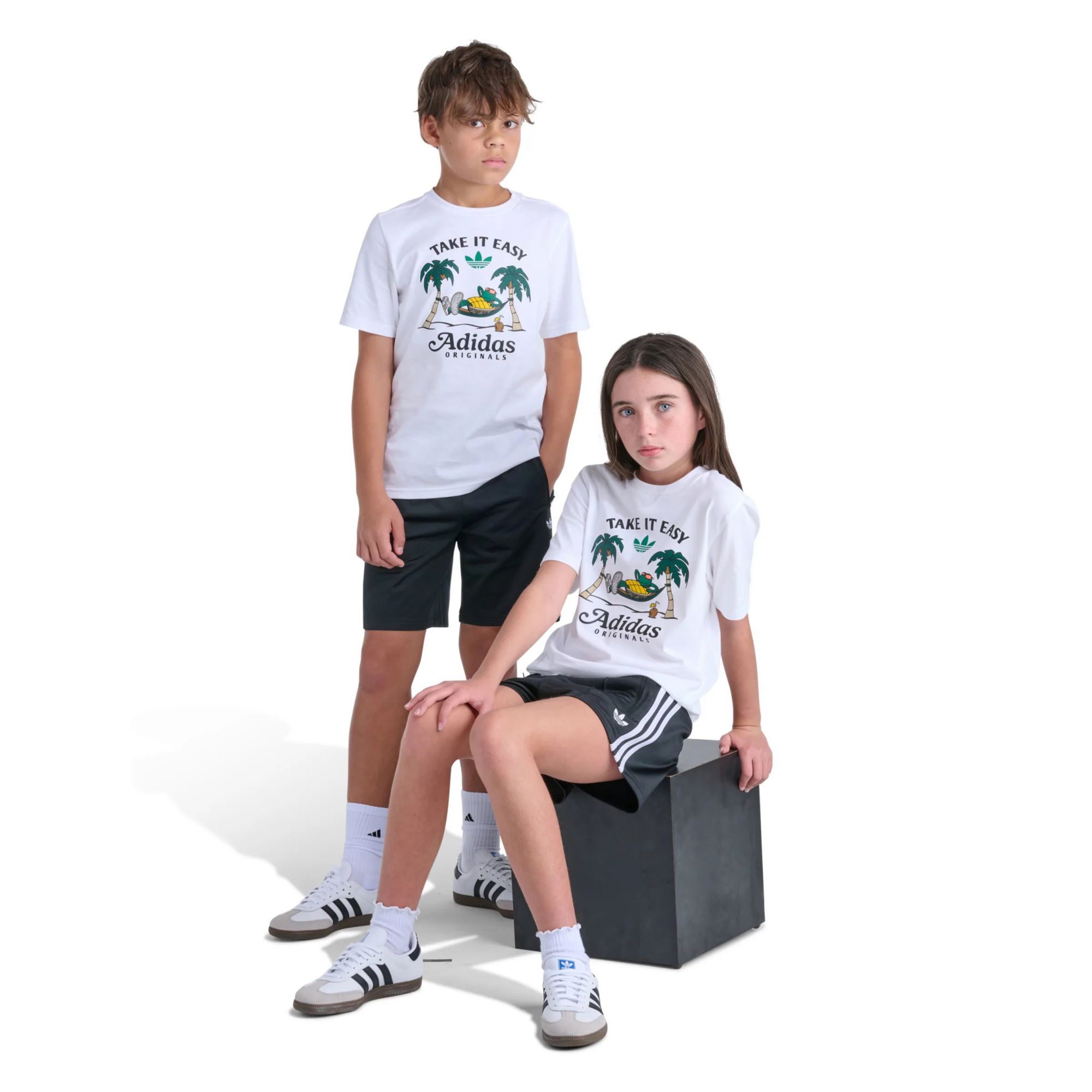 adidas Kids' Shoe Box Heather Graphic Tee product image