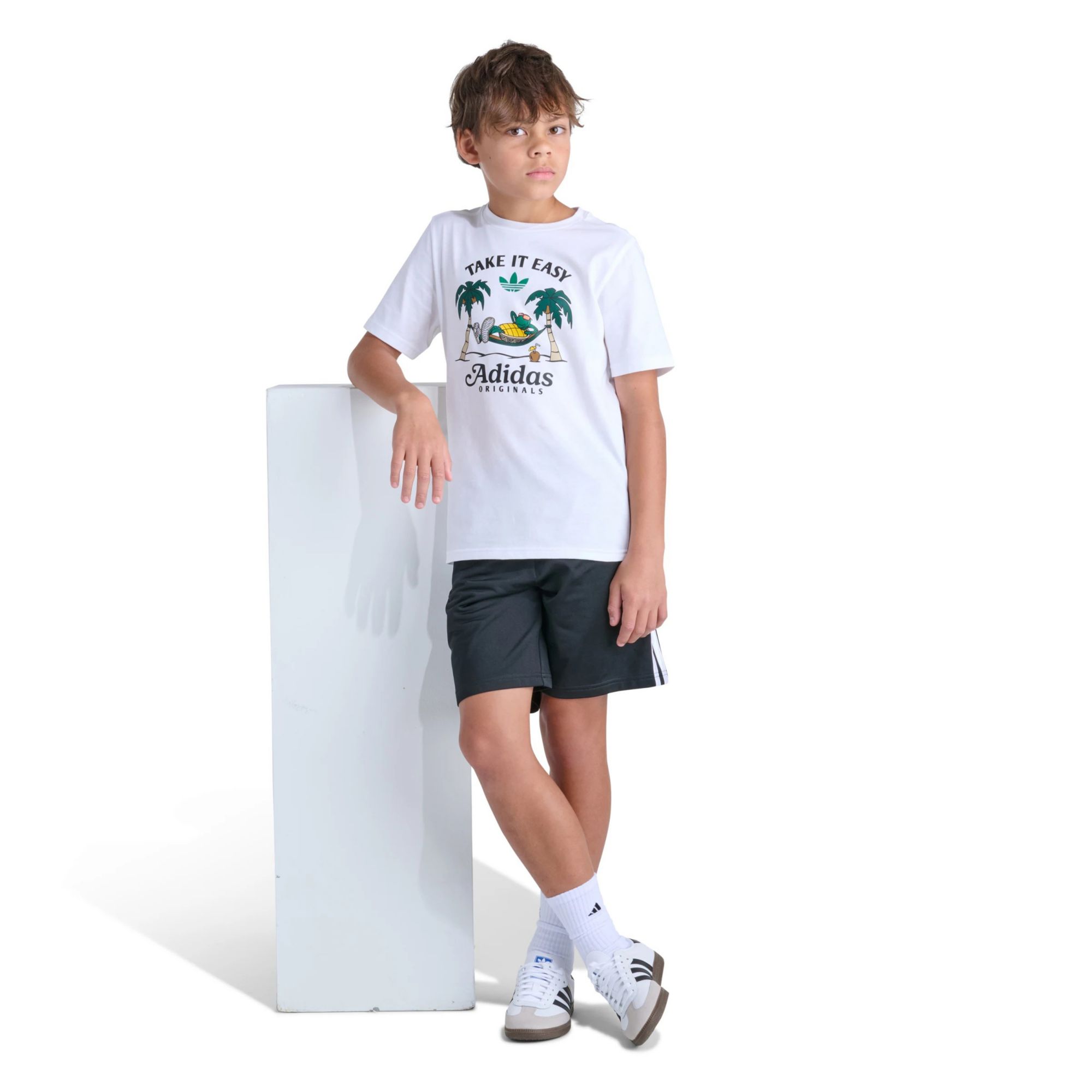 adidas Kids' Shoe Box Heather Graphic Tee product image