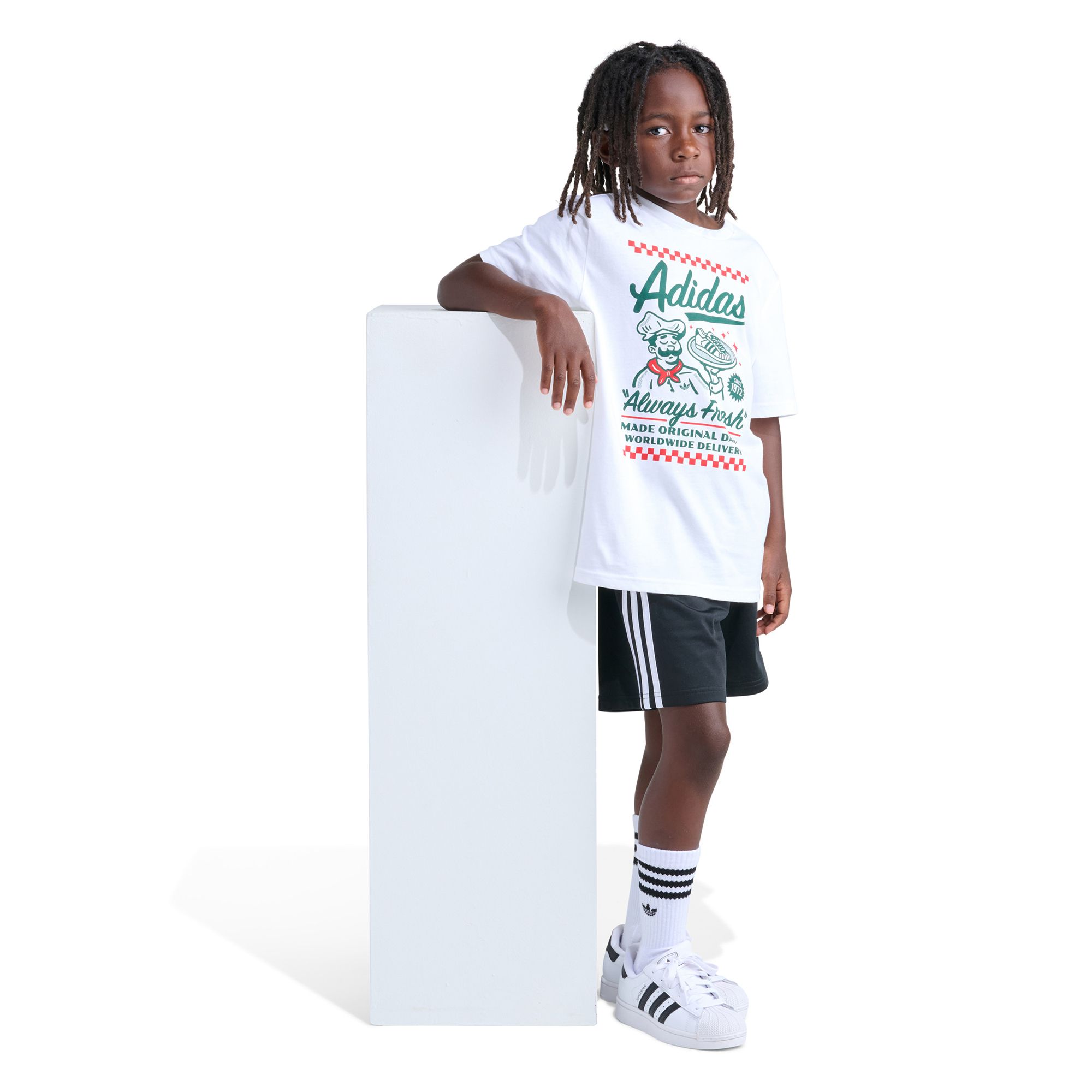 adidas Kids' Shoe Box Heather Graphic Tee product image