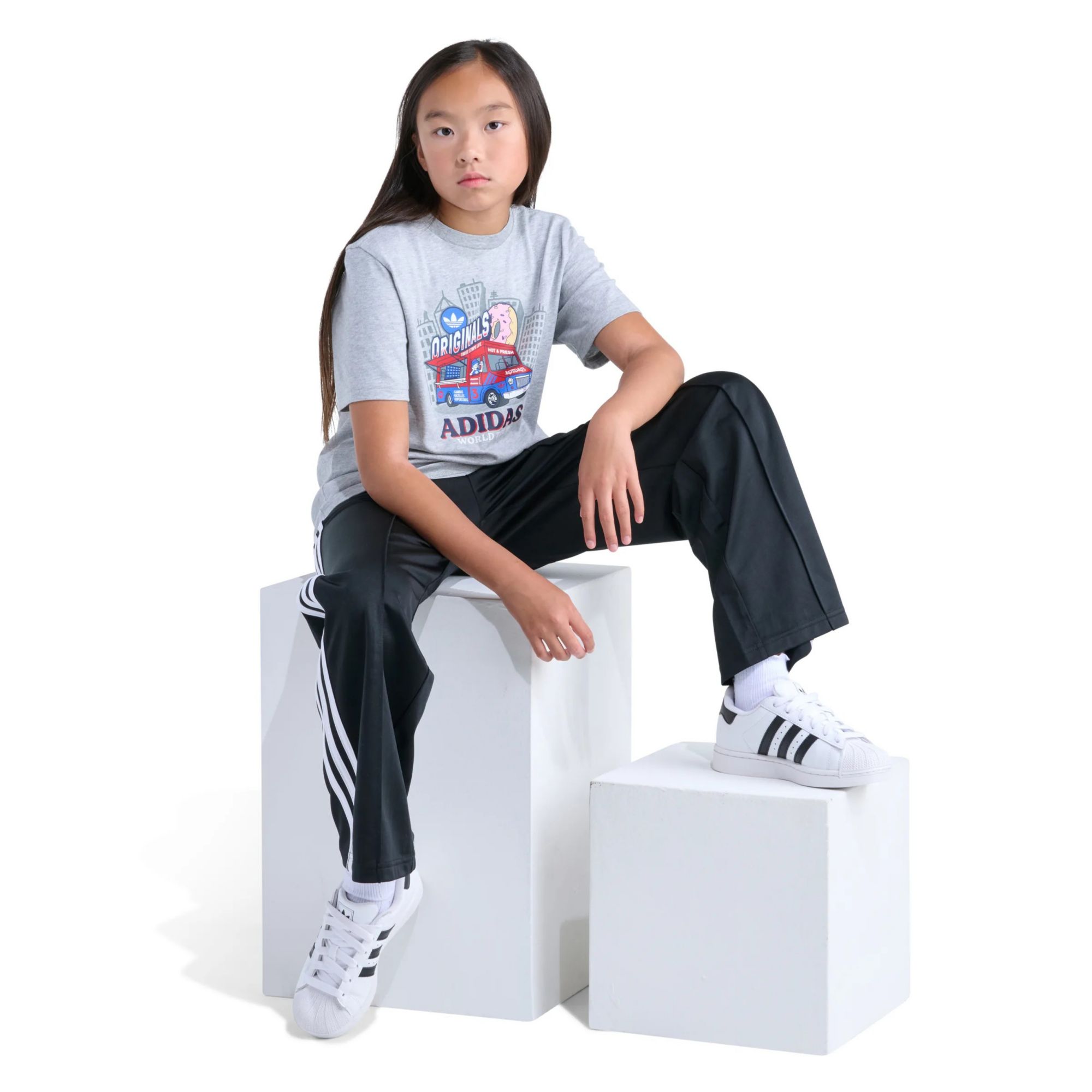 adidas Youth Originals Heather Graphic Tee product image