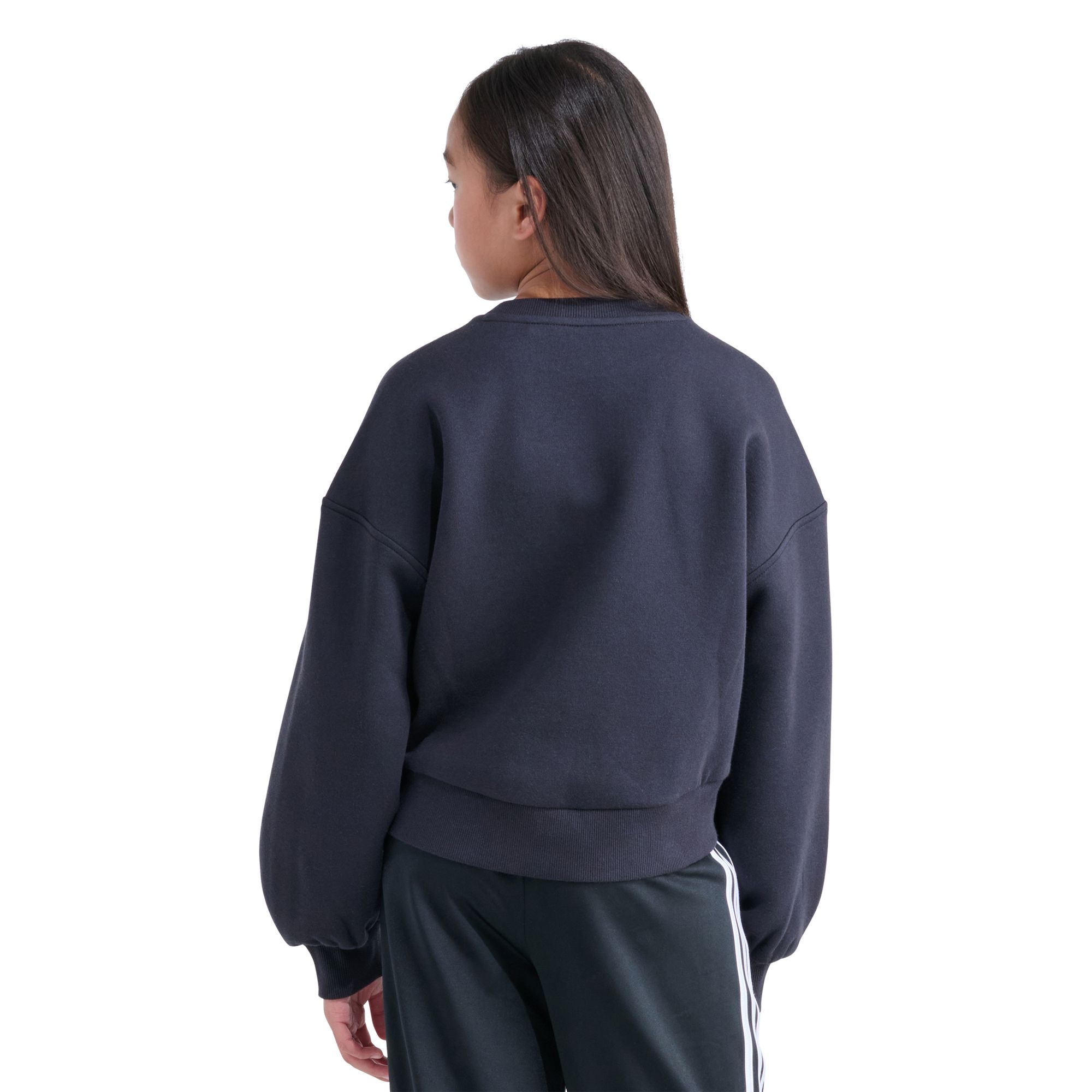 adidas Girls' Small Logo Fleece Crewneck Sweatshirt product image