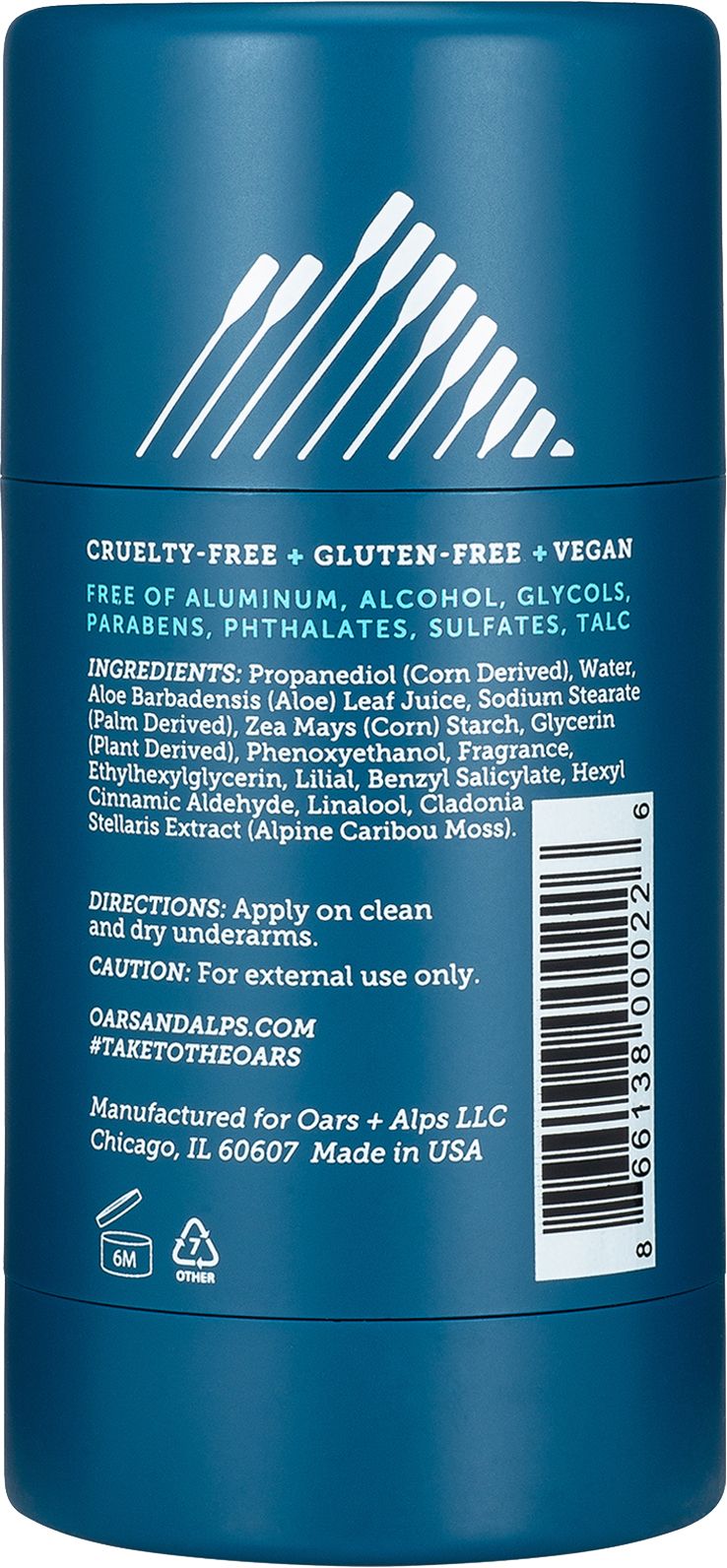 Oars + Alps Men's Fresh Ocean Splash Natural Deodorant product image