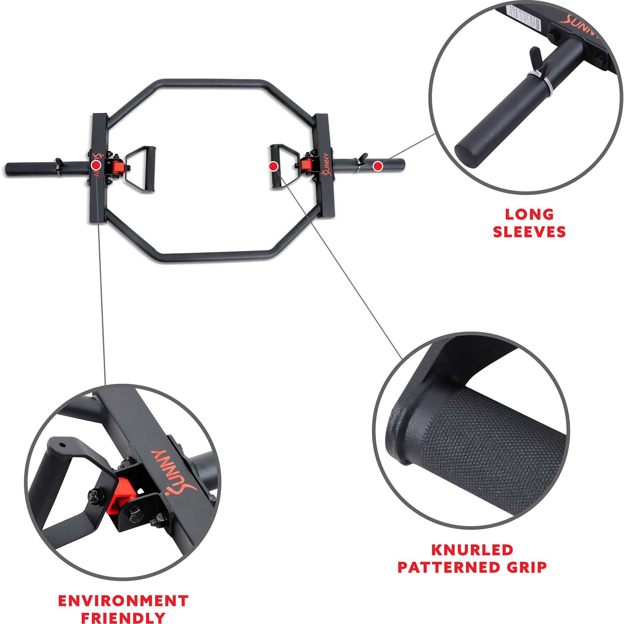 Sunny Health & Fitness Olympic Barbell Hex Bar product image