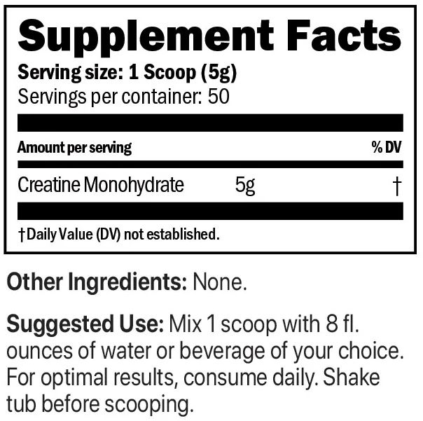 OATH Micronized Creatine Monohydrate – 50 Servings product image