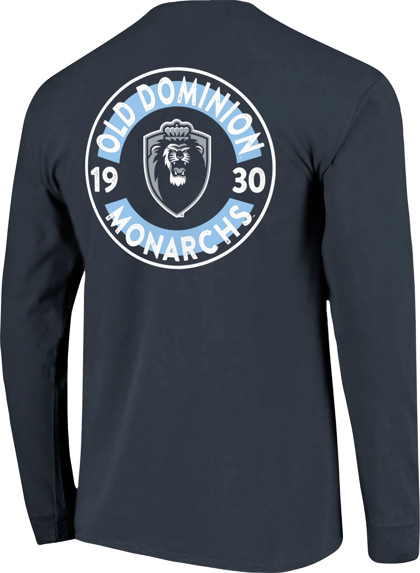 Image One Men's Old Dominion Monarchs Blue Mascot Circle T-Shirt product image