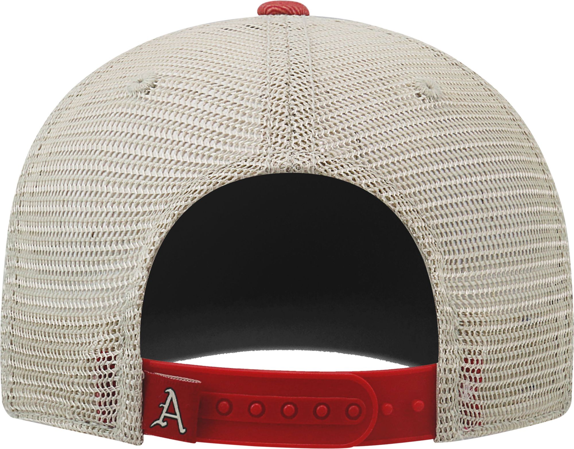 Top of the World Men's Arkansas Razorbacks Cardinal/White/Black Off Road Adjustable Hat