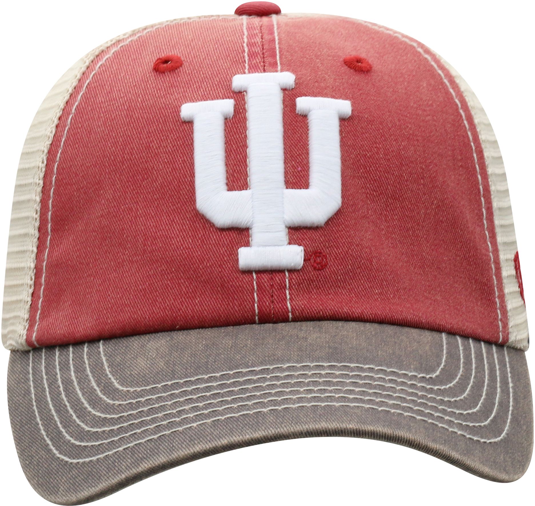 Top of the World Men's Indiana Hoosiers Crimson/White Off Road Adjustable Hat product image