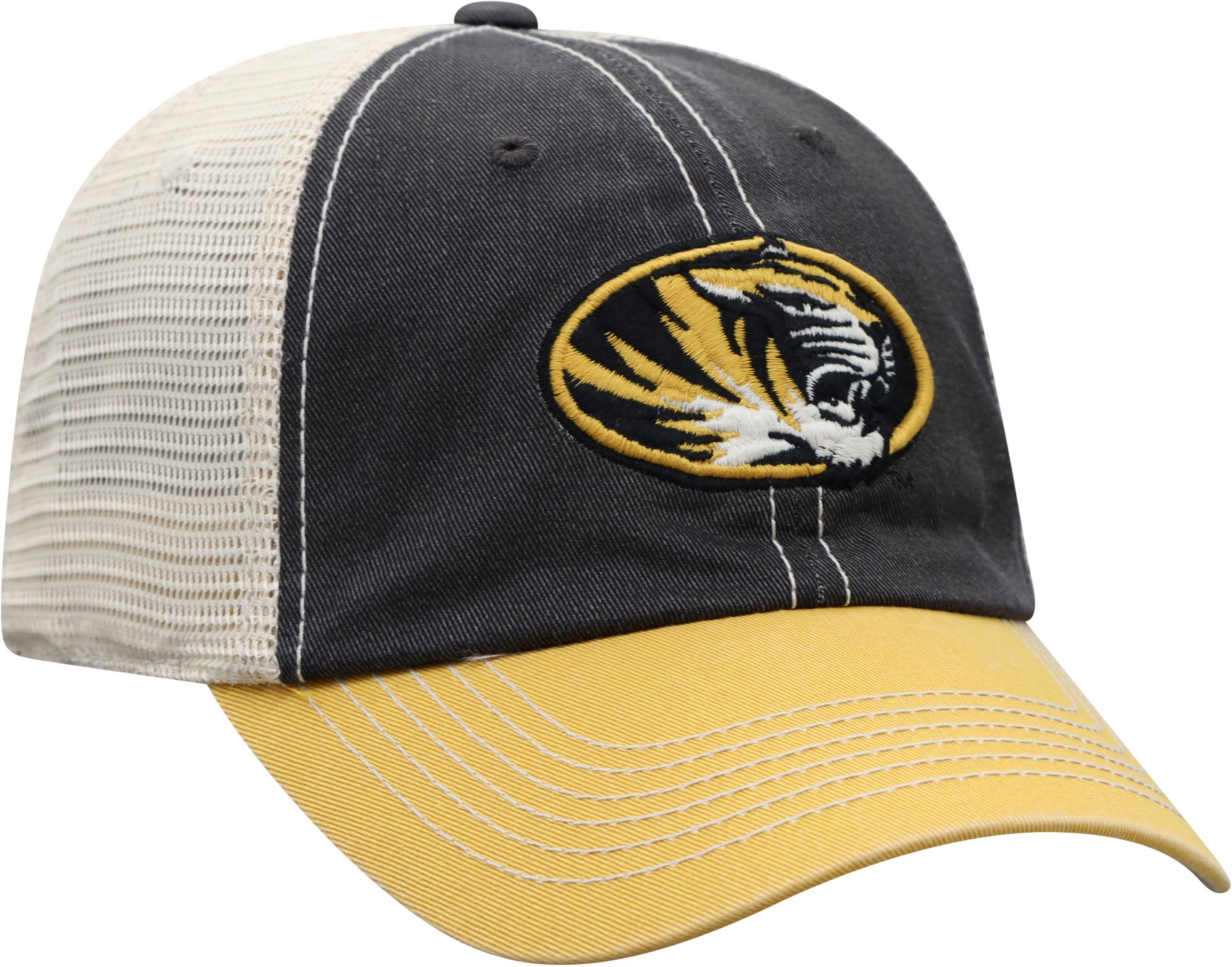 Top of the World Men's Missouri Tigers Black/Yellow Off Road Adjustable Hat product image