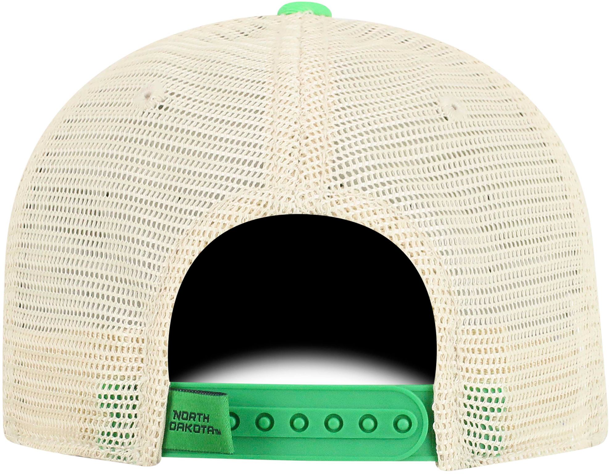 Top of the World Men's North Dakota Fighting Hawks Green/White Off Road Adjustable Hat product image