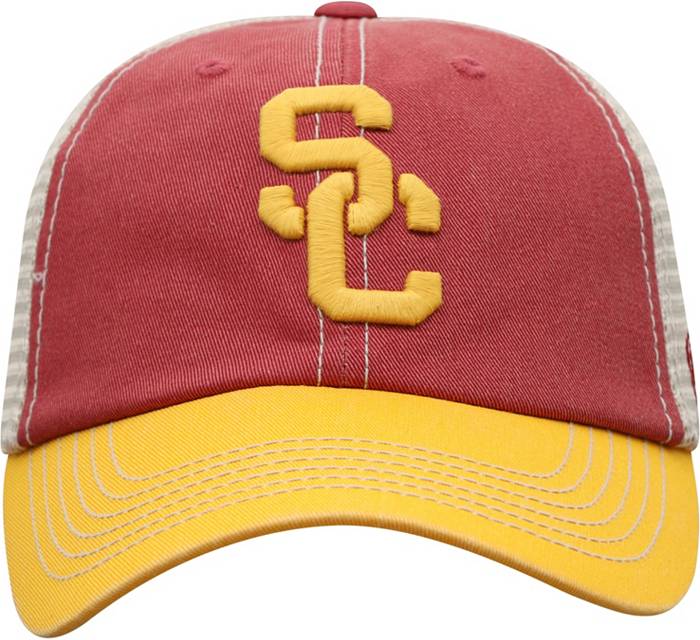 New Era Men's USC Trojans Cardinal 9FIFTY Vintage Adjustable Hat, Red