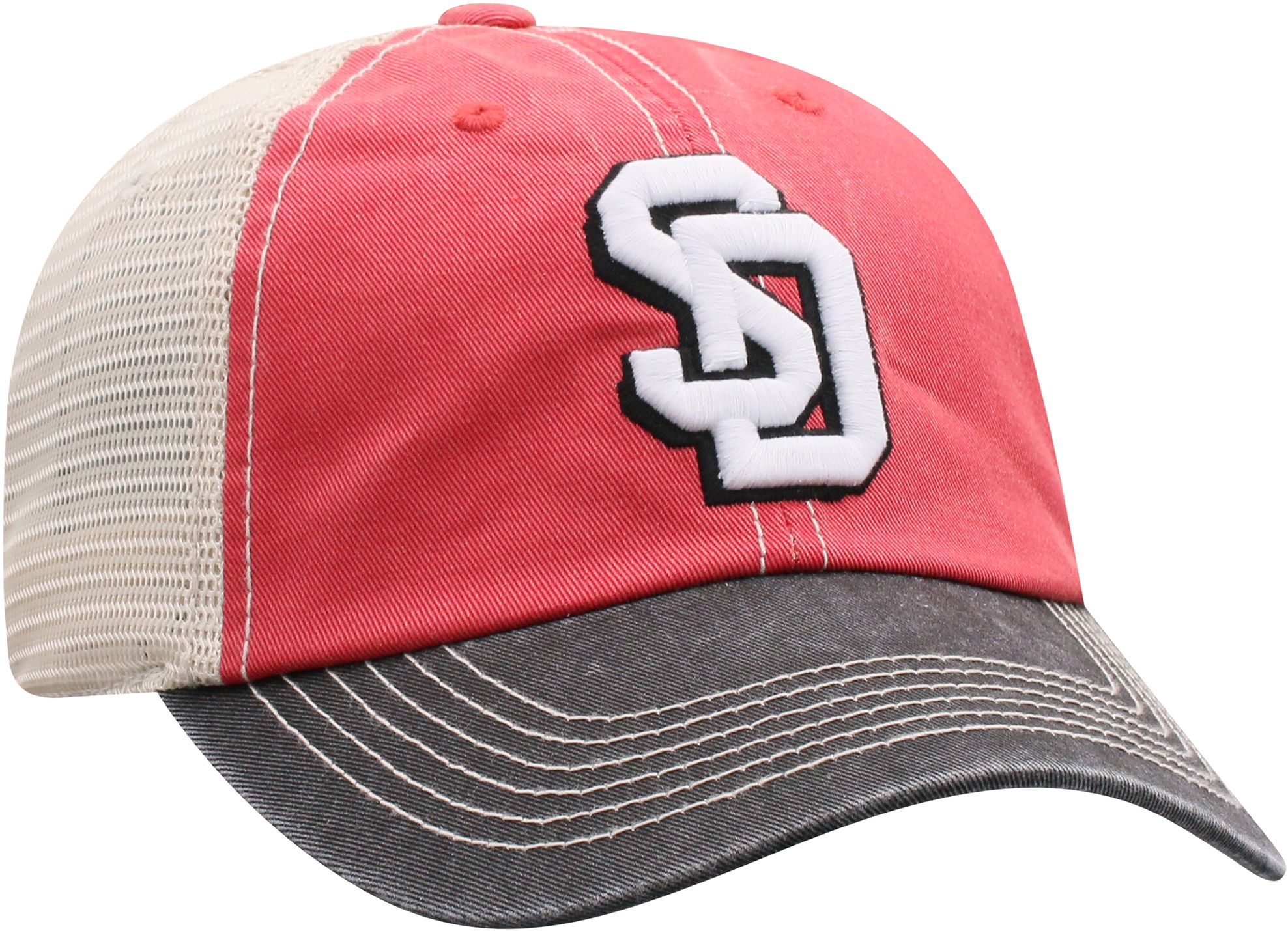 Top of the World Men's South Dakota Coyotes Red/White Off Road Adjustable Hat product image