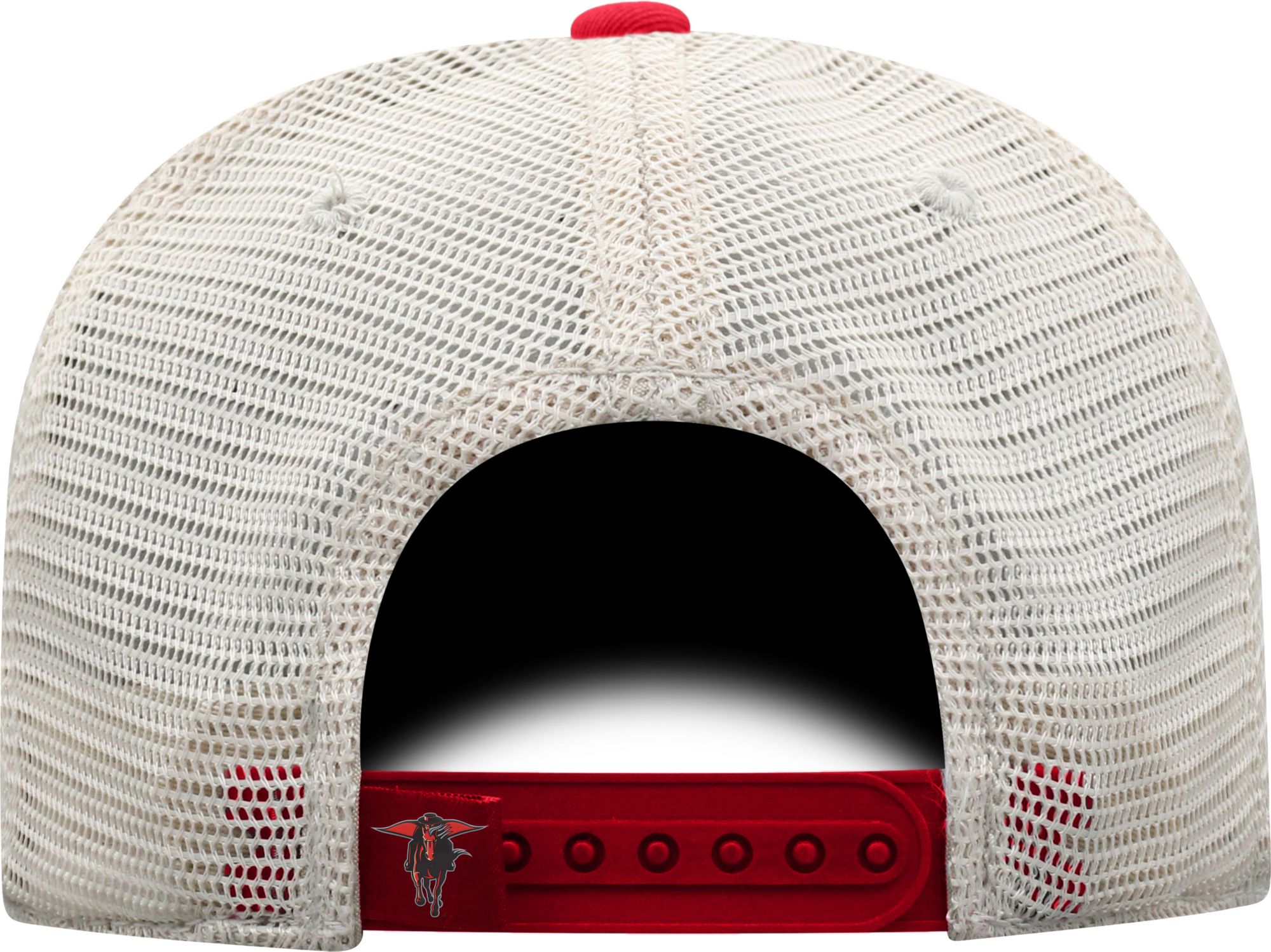 Top of the World Men's Texas Tech Red Raiders Red/White Off Road Adjustable Hat product image
