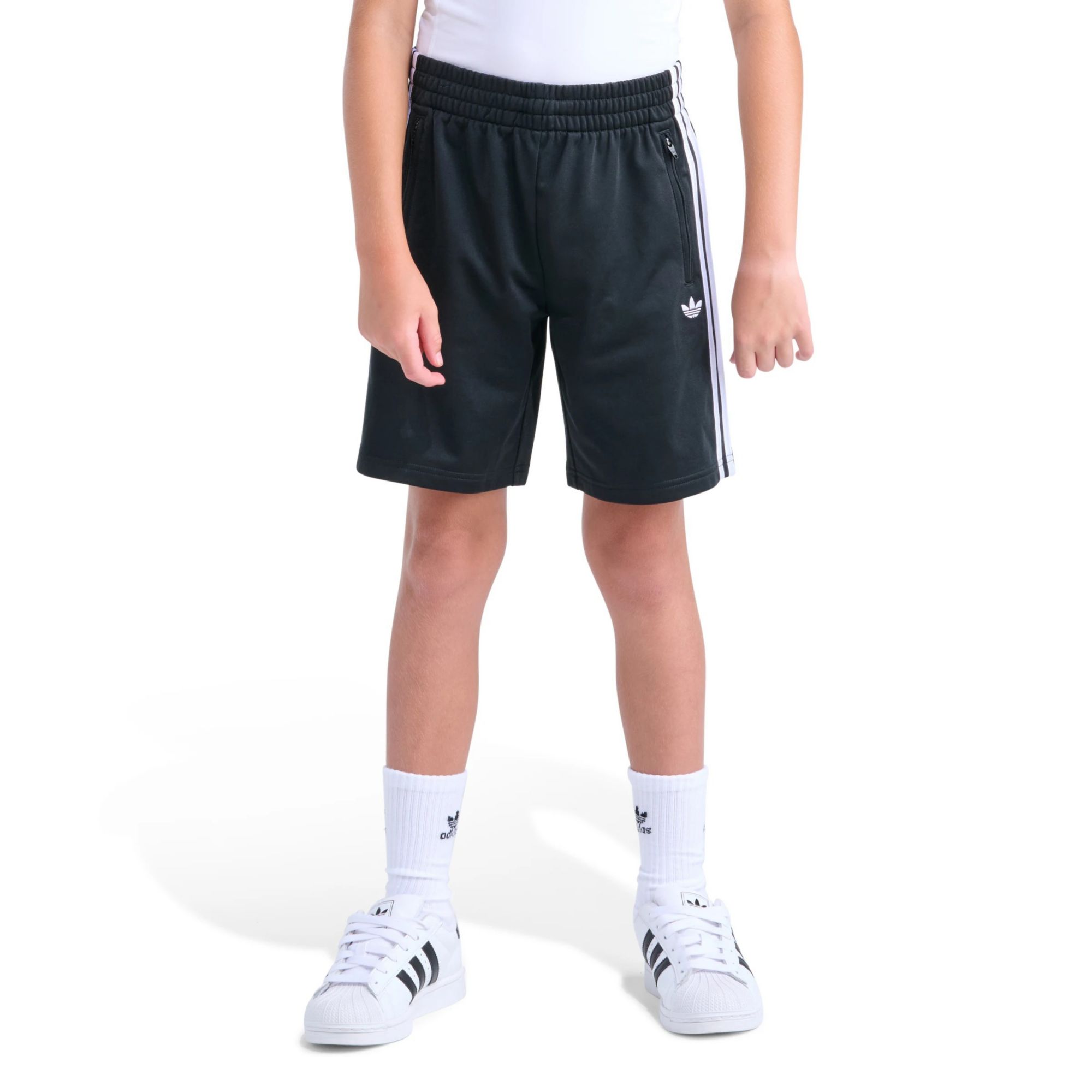adidas Youth Originals Elastic Waistband 3-Stripe Tricot Short product image