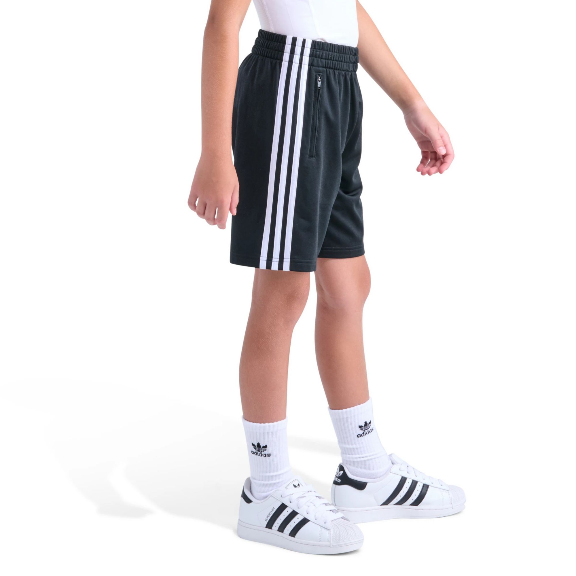 adidas Youth Originals Elastic Waistband 3-Stripe Tricot Short product image