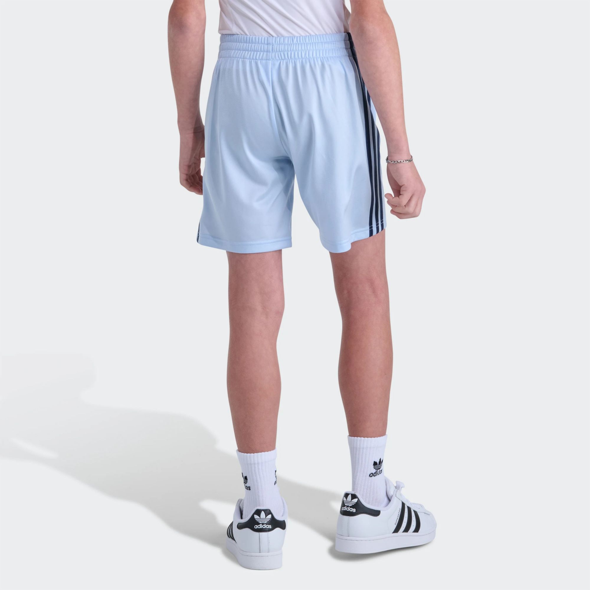adidas Youth Originals Elastic Waistband 3-Stripe Tricot Short product image