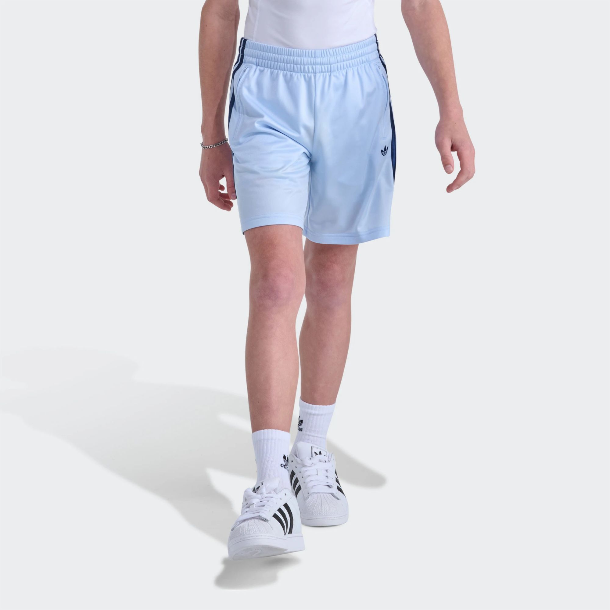 adidas Youth Originals Elastic Waistband 3-Stripe Tricot Short product image