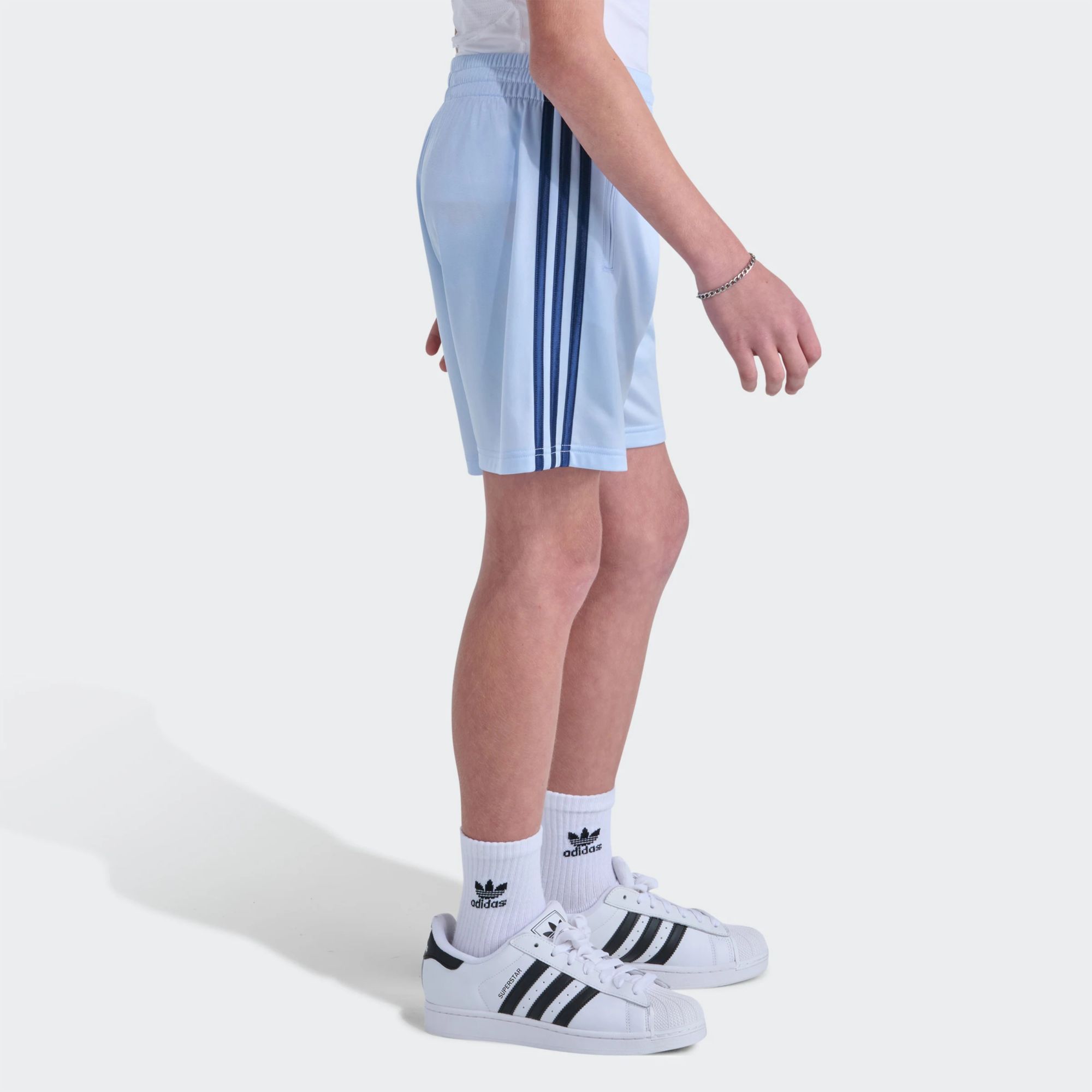 adidas Youth Originals Elastic Waistband 3-Stripe Tricot Short product image