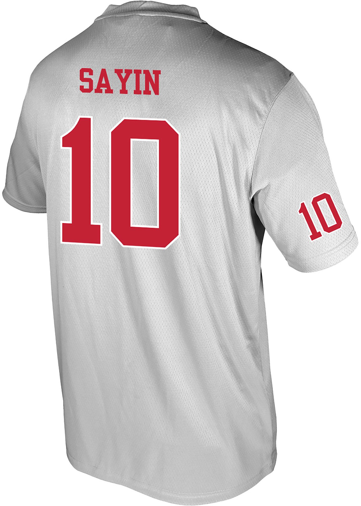 Genuine Collective Men's Ohio State Buckeyes Julian Sayin #10 Grey Alternate Jersey product image