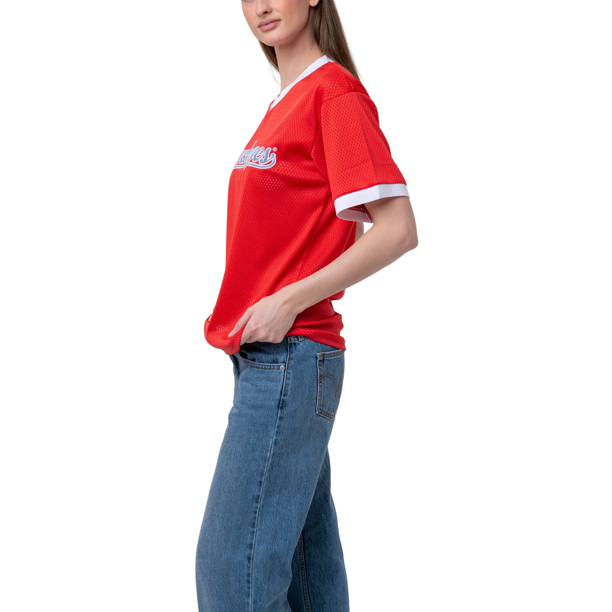 Established & Co Women's Ohio State Buckeyes Red Pullover Jersey product image