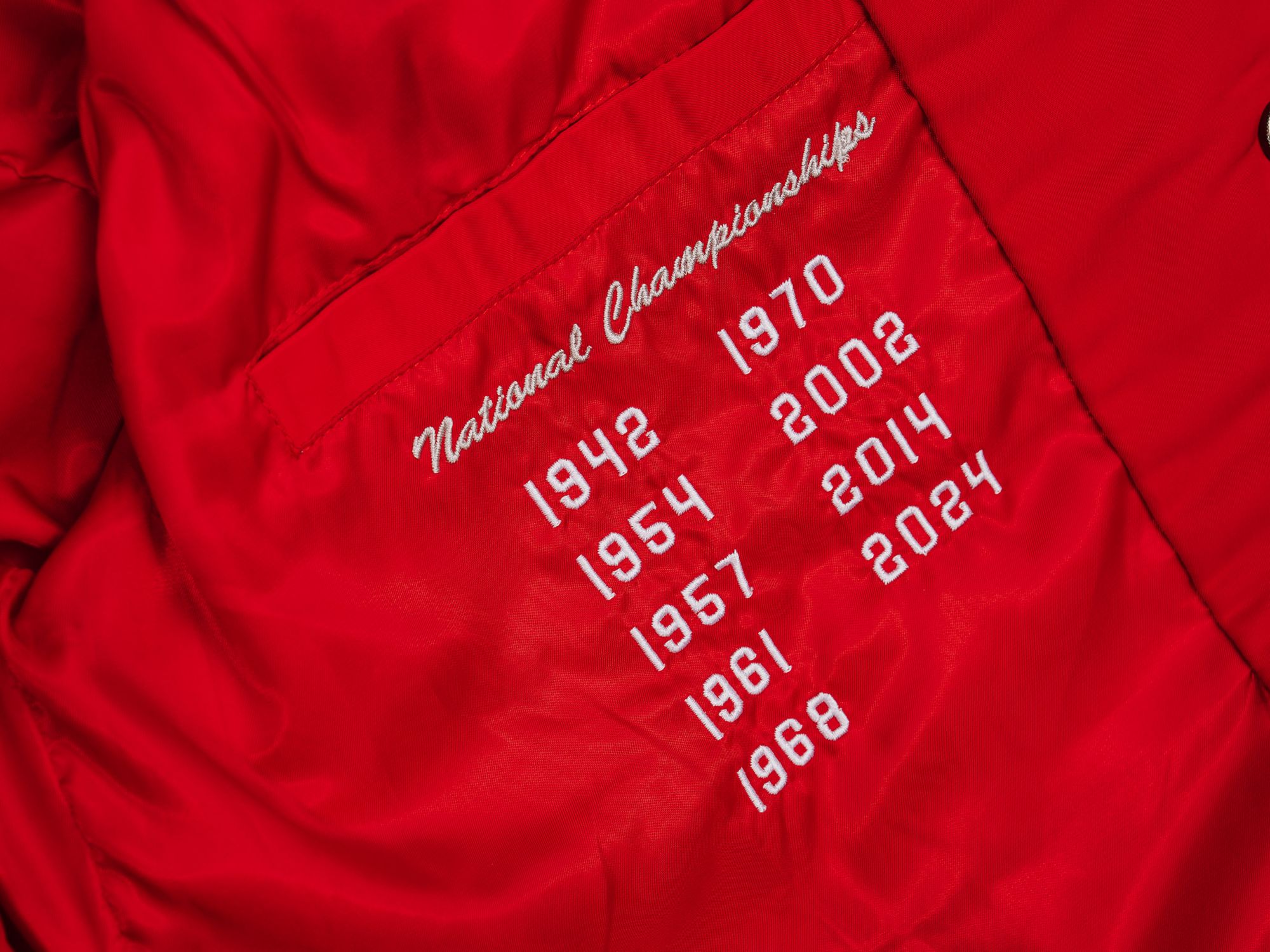 Homefield Adult Ohio State Buckeyes Scarlett Champs Bomber Jacket product image