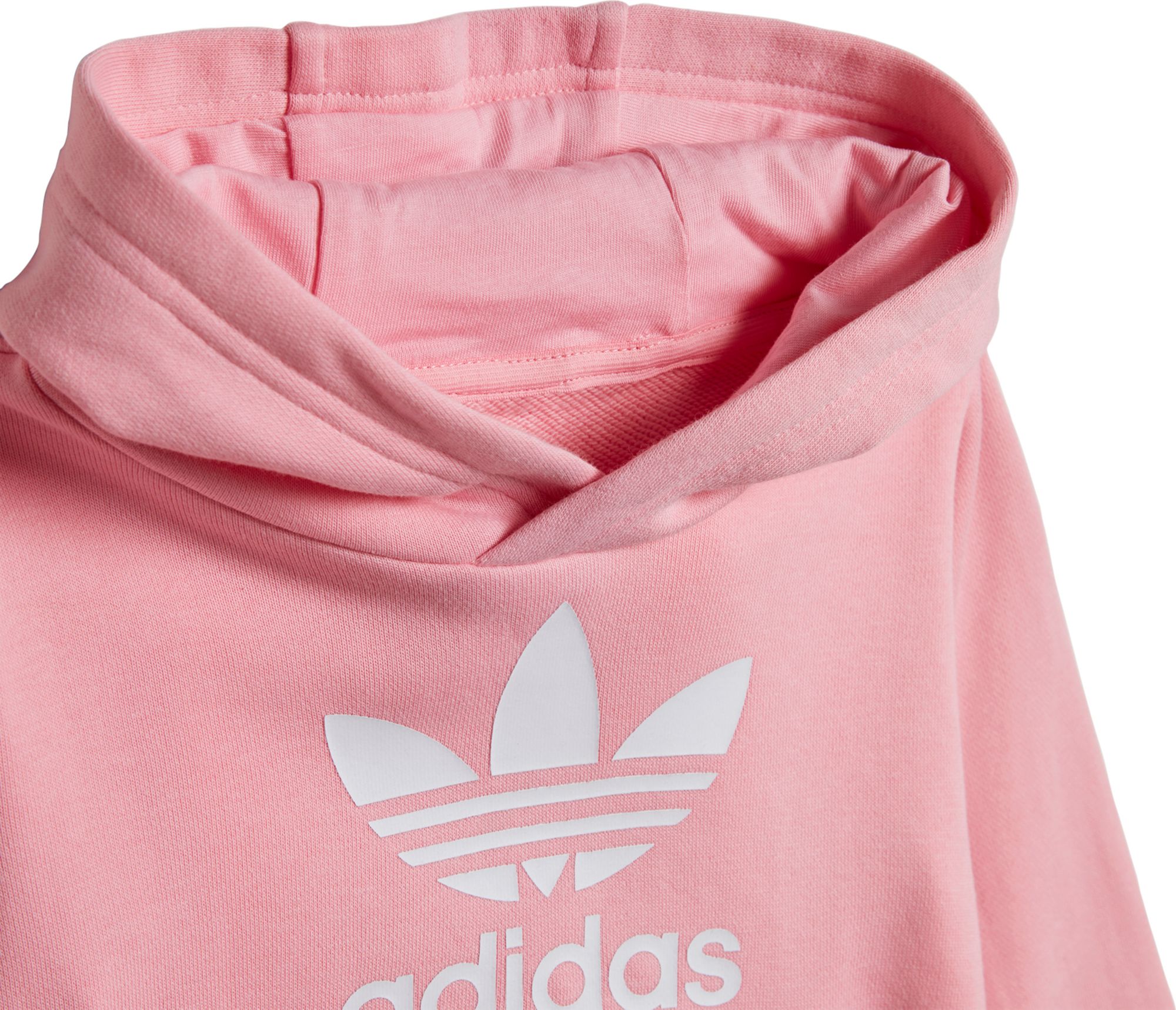 adidas trefoil hoodie set pink