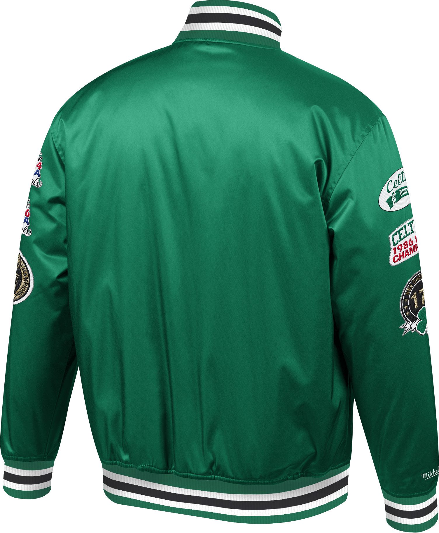 Mitchell & Ness Men's Boston Celtics Green Champ City Satin Jacket product image