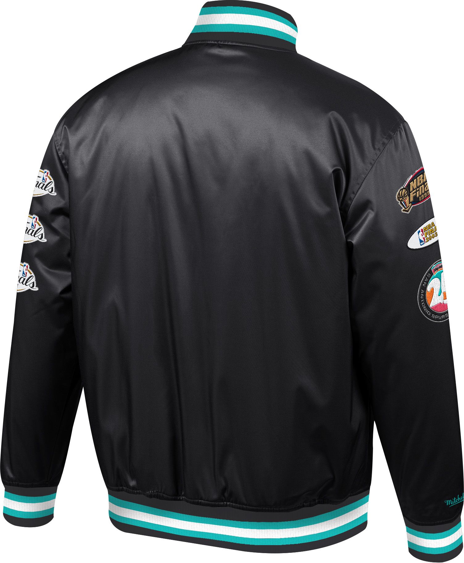 Mitchell & Ness Men's San Antonio Spurs Black Champ City Satin Jacket product image