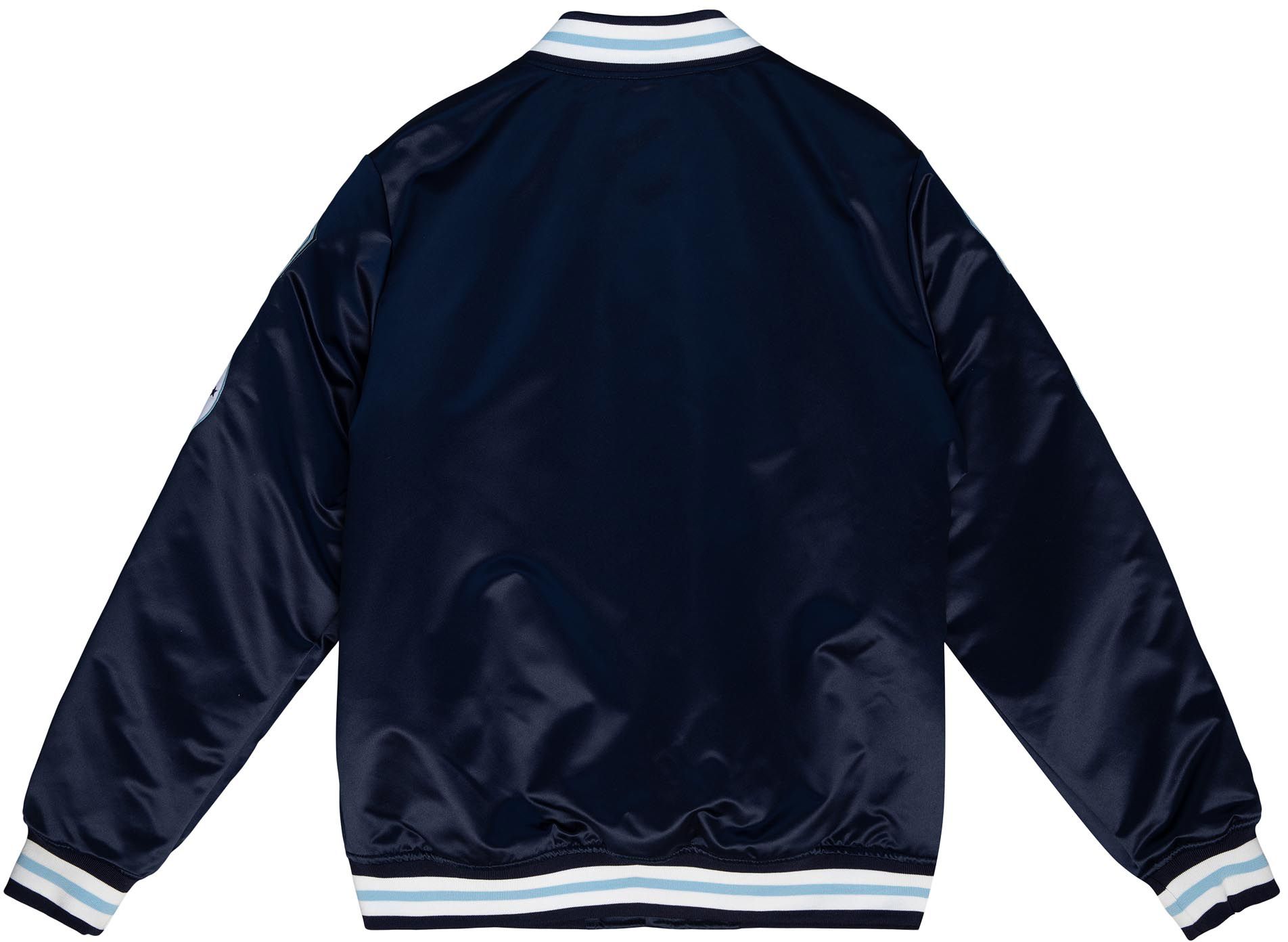 Mitchell & Ness Men's North Carolina Tar Heels Navy Champ City Satin Jacket product image