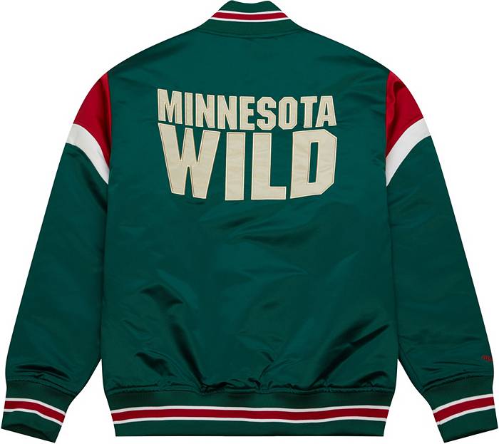 Starter Satin Green Varsity Minnesota Wild Youth Jacket - Jackets
