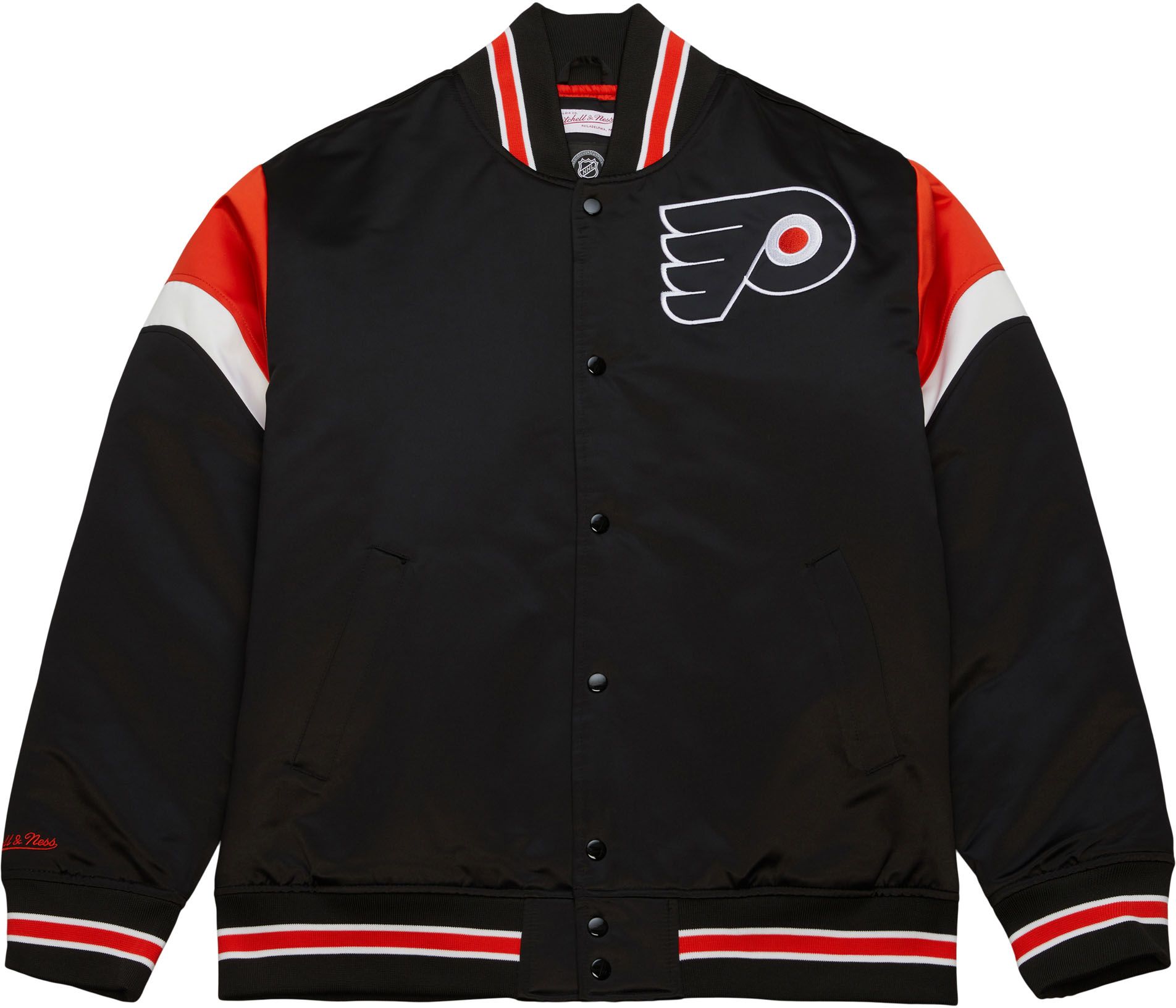 Mitchell & Ness Philadelphia Flyers Satin Black Jacket