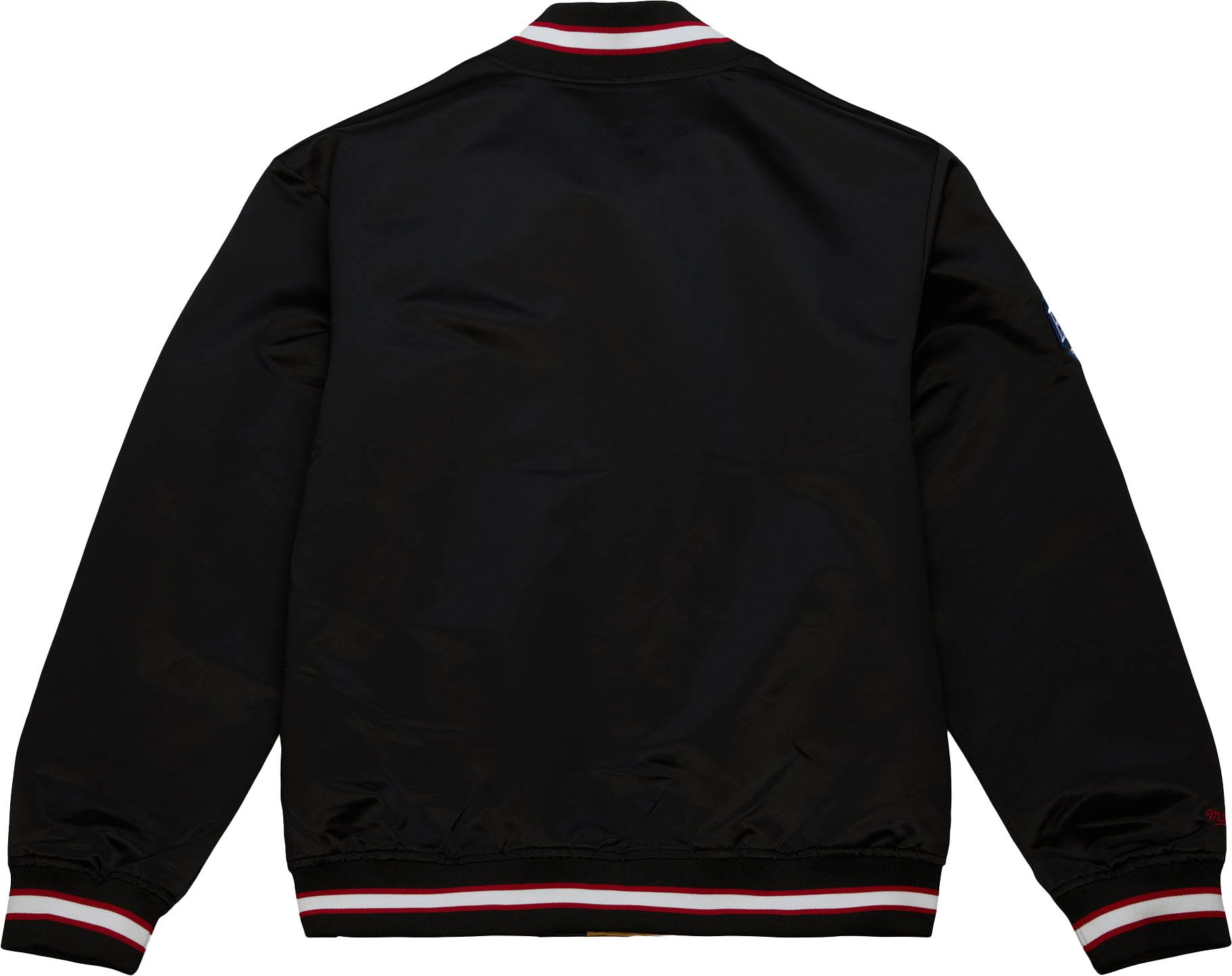 Mitchell and Ness Men's Philadelphia 76ers Black Satin Jacket