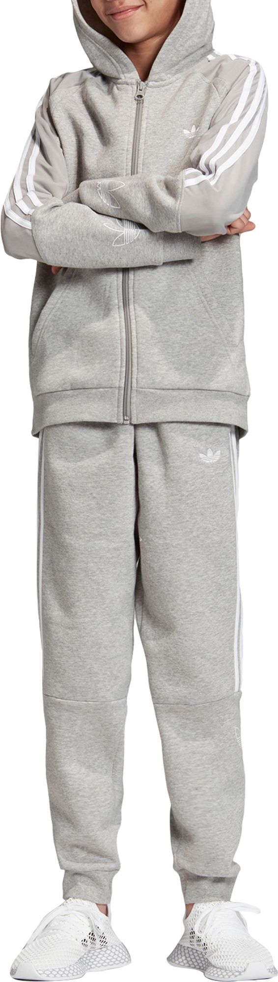 boys grey adidas joggers