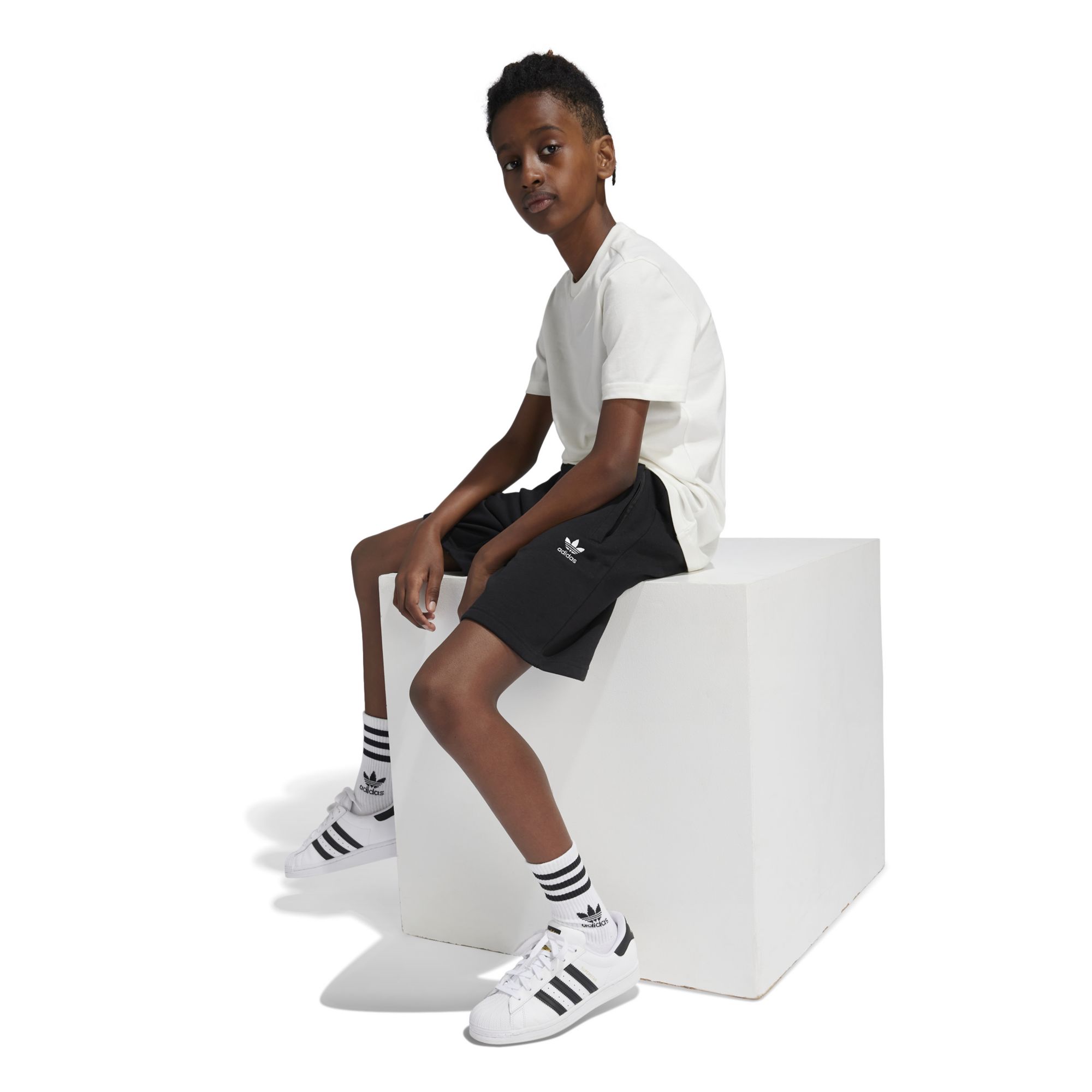 adidas Kids' Fleece Trefoil Shorts product image