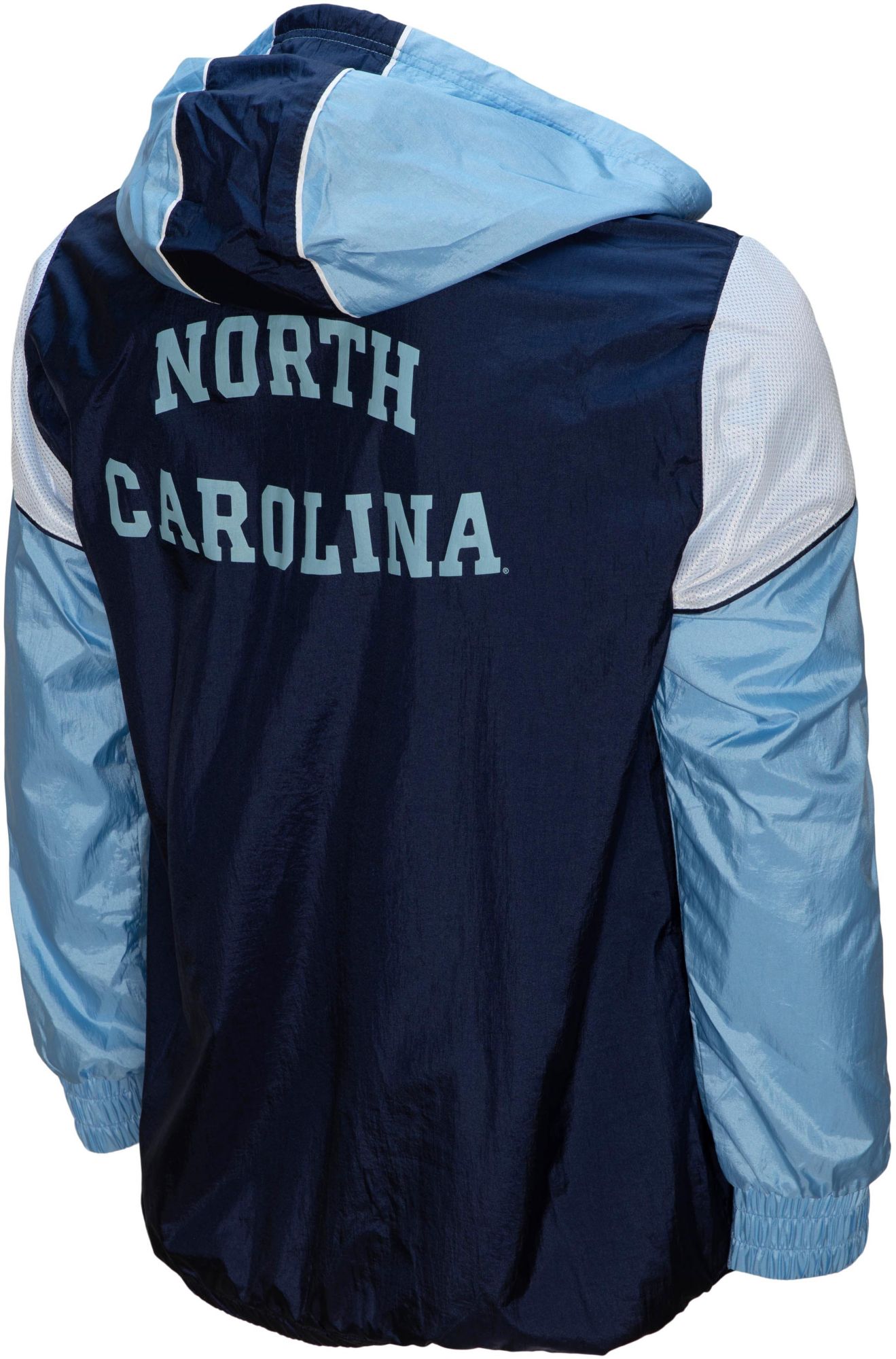Mitchell & Ness Men's North Carolina Tar Heels Carolina Blue Highlight Reel Windbreaker Jacket product image