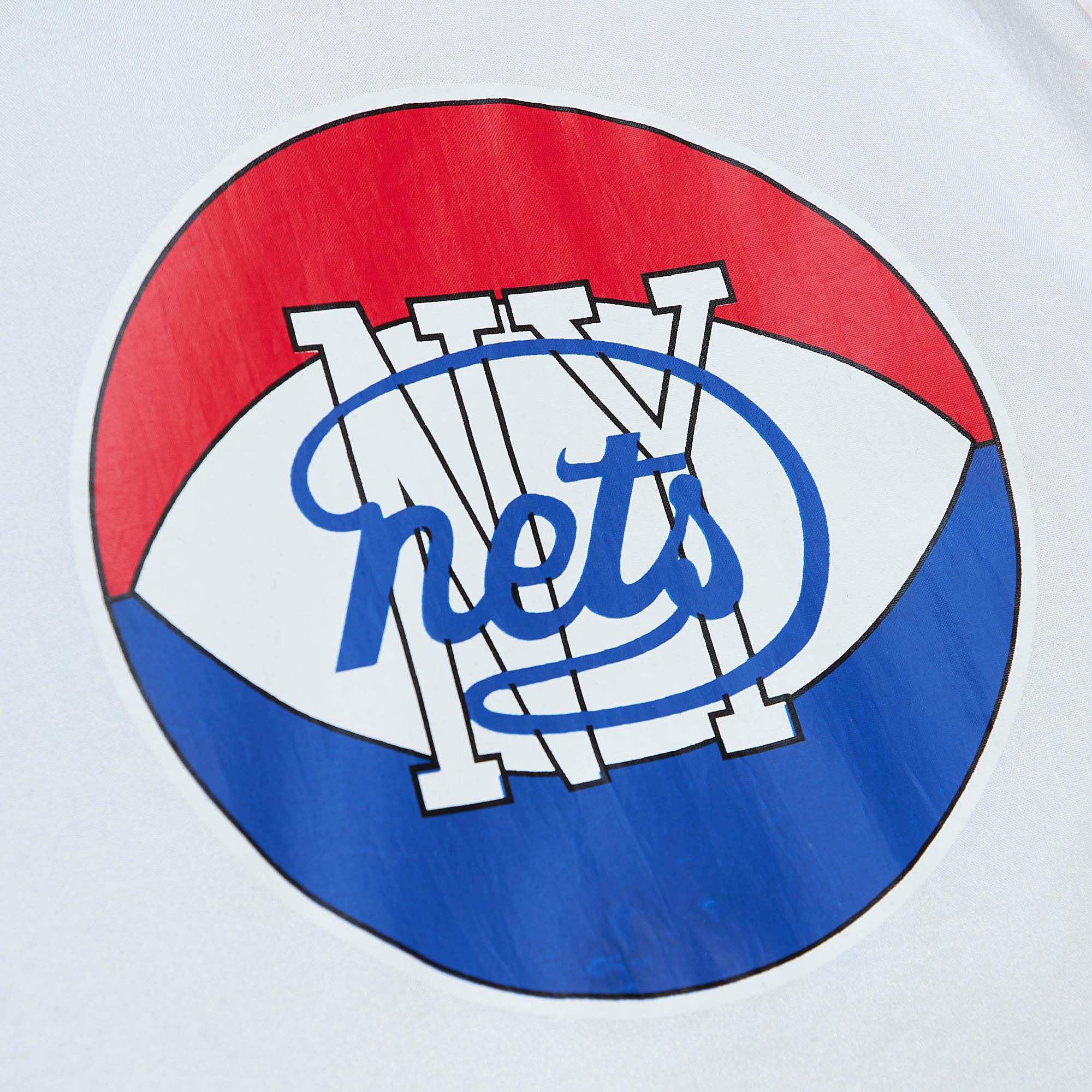 Mitchell & Ness Men's Brooklyn Nets Blue Retro Graphic Night Surprise Jacket product image