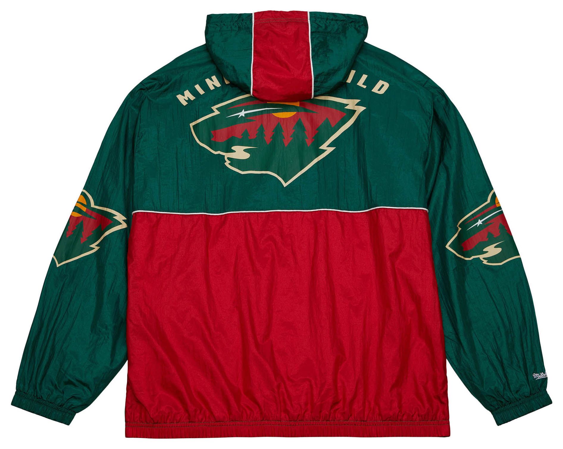 Mitchell & Ness Adult Minnesota Wild 2.0 OG Green Anorak Jacket product image
