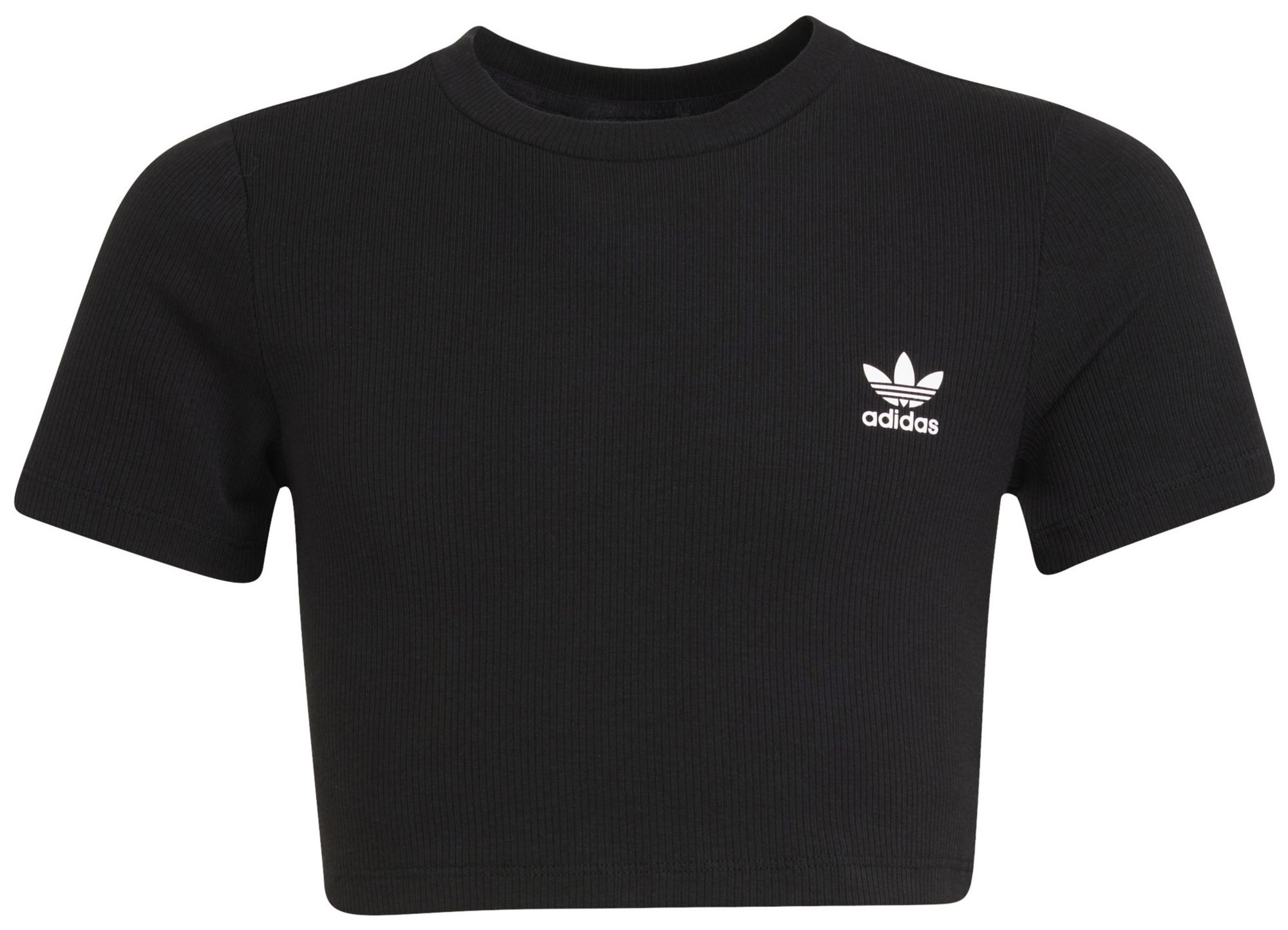 adidas Girls' Ribbed Crop T-Shirt product image